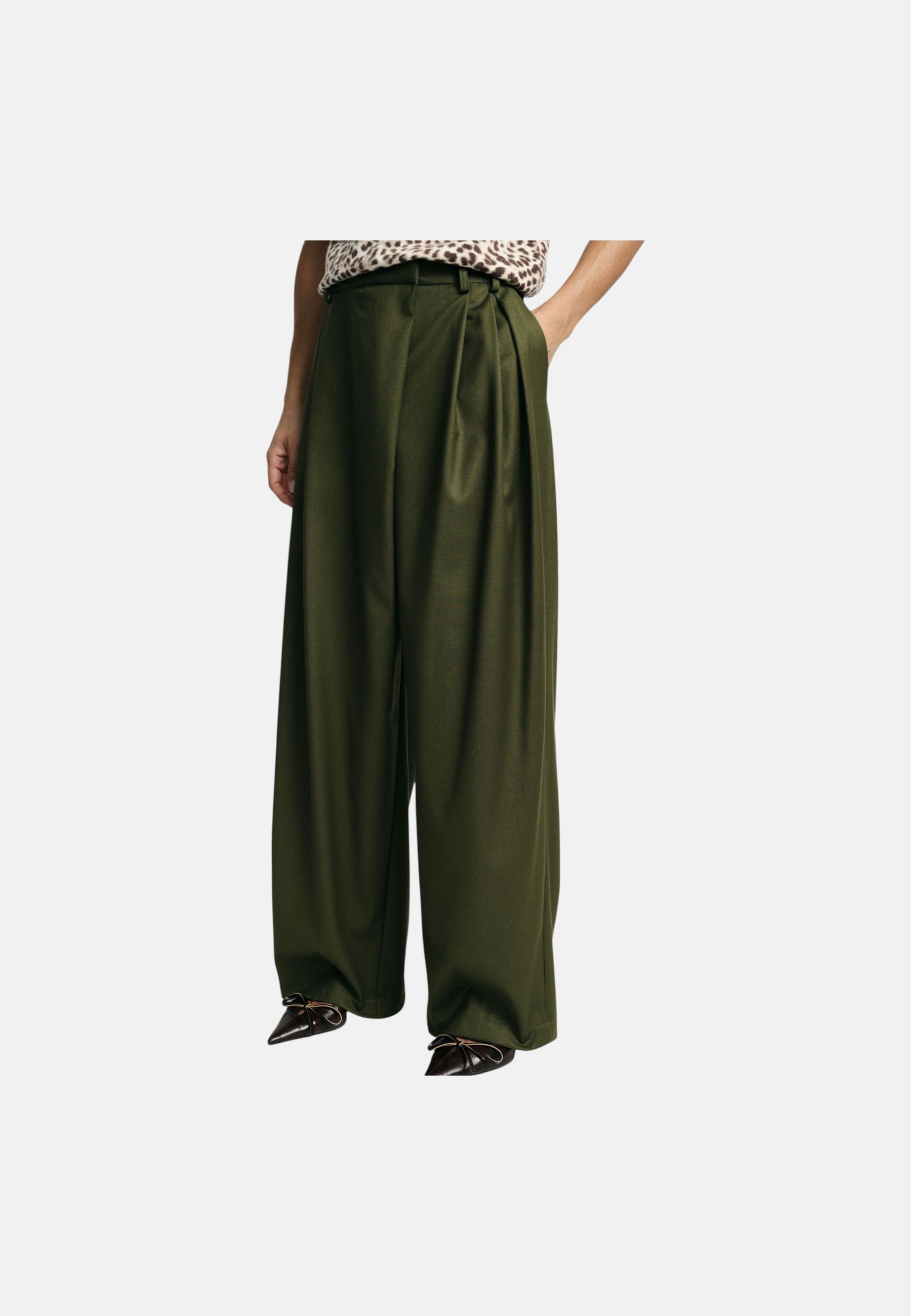 Pantaloni Donna Please P3NXBC2000_OLIVA 