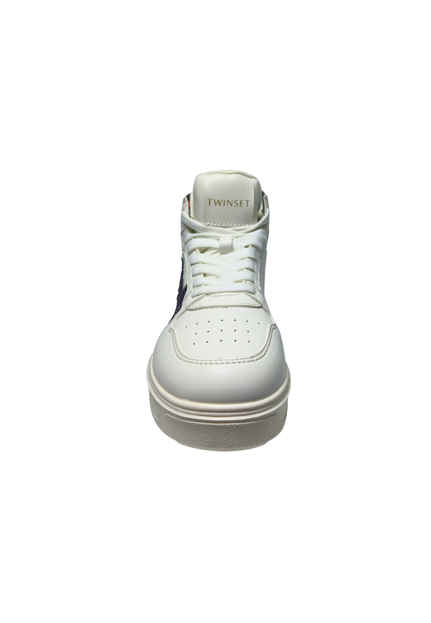 222tjt012 Twinset Milano Cuir blanc pour femmes