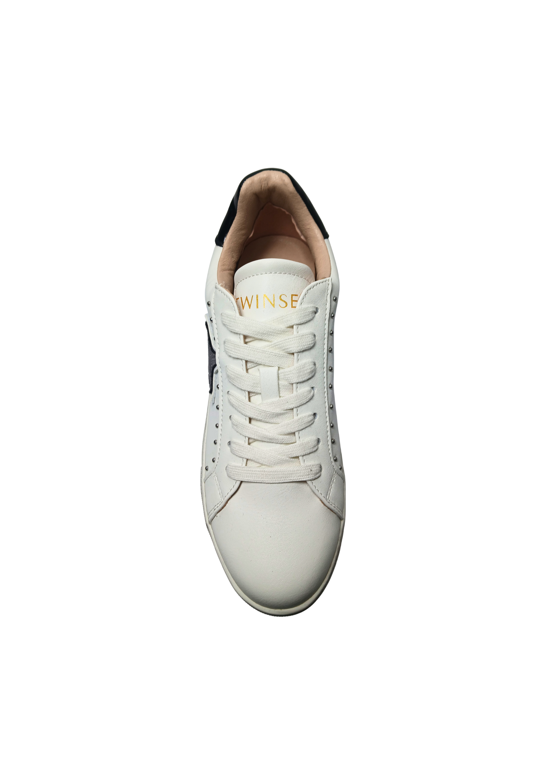 222tjt016 Twinset Milano Frauen weißes Leder