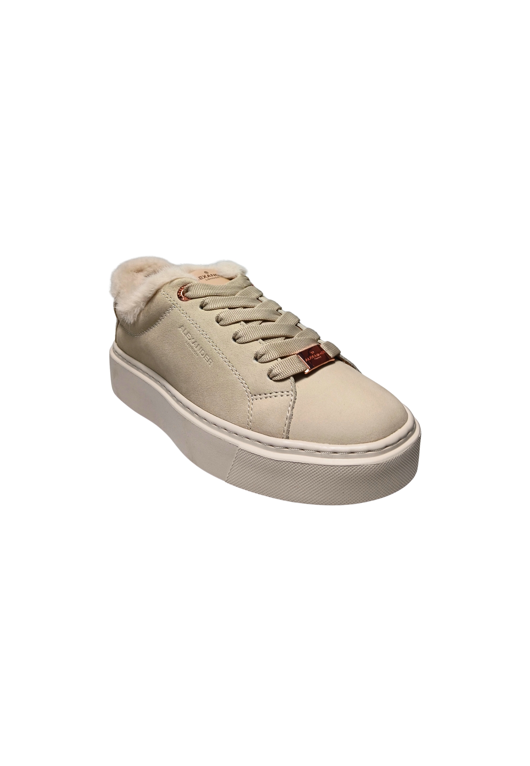 albclhw-8242-ivy Alexander Smith Woman Leather Beige