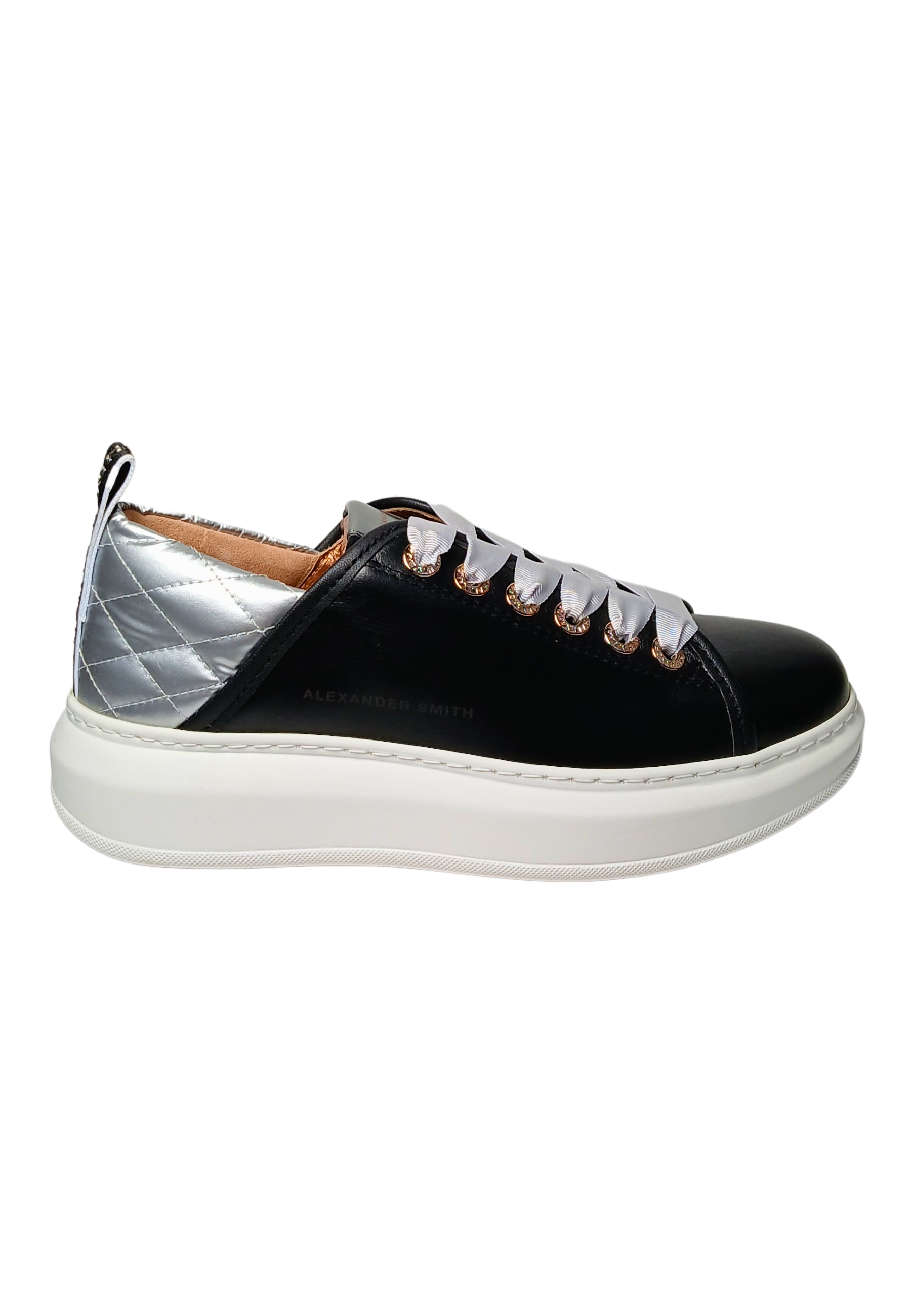 Damesschoenen Alexander Smith Wembley Vrouw- Zwarte Matt Zilver