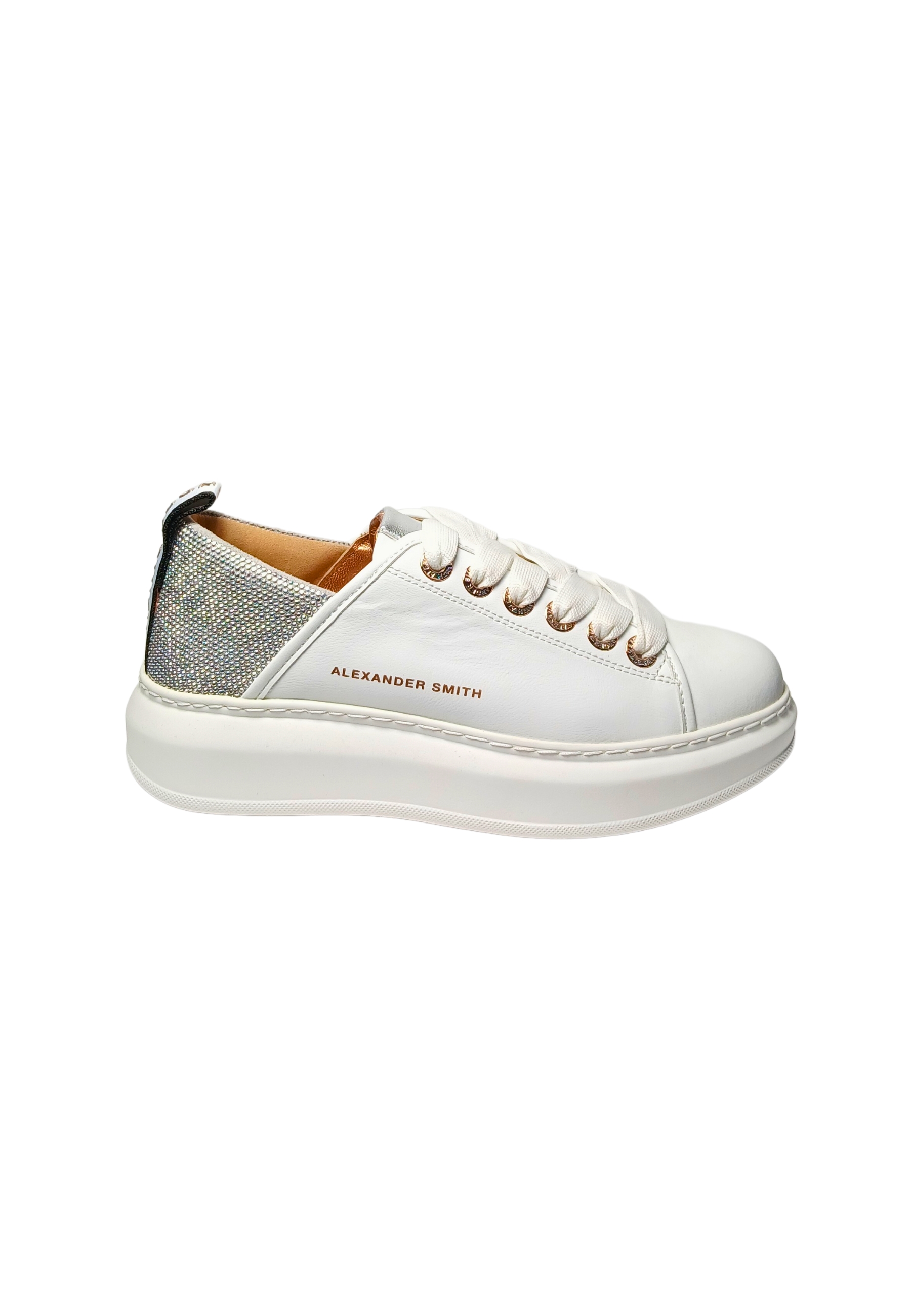 Scarpe Donna Alexander Smith Wembley Woman-White Silver 