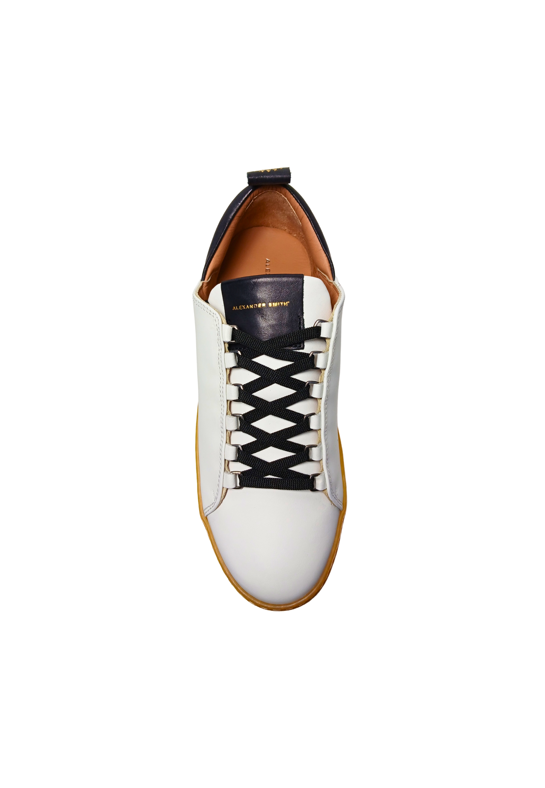 Scarpe Uomo Alexander Smith Oxford Man-White Black 