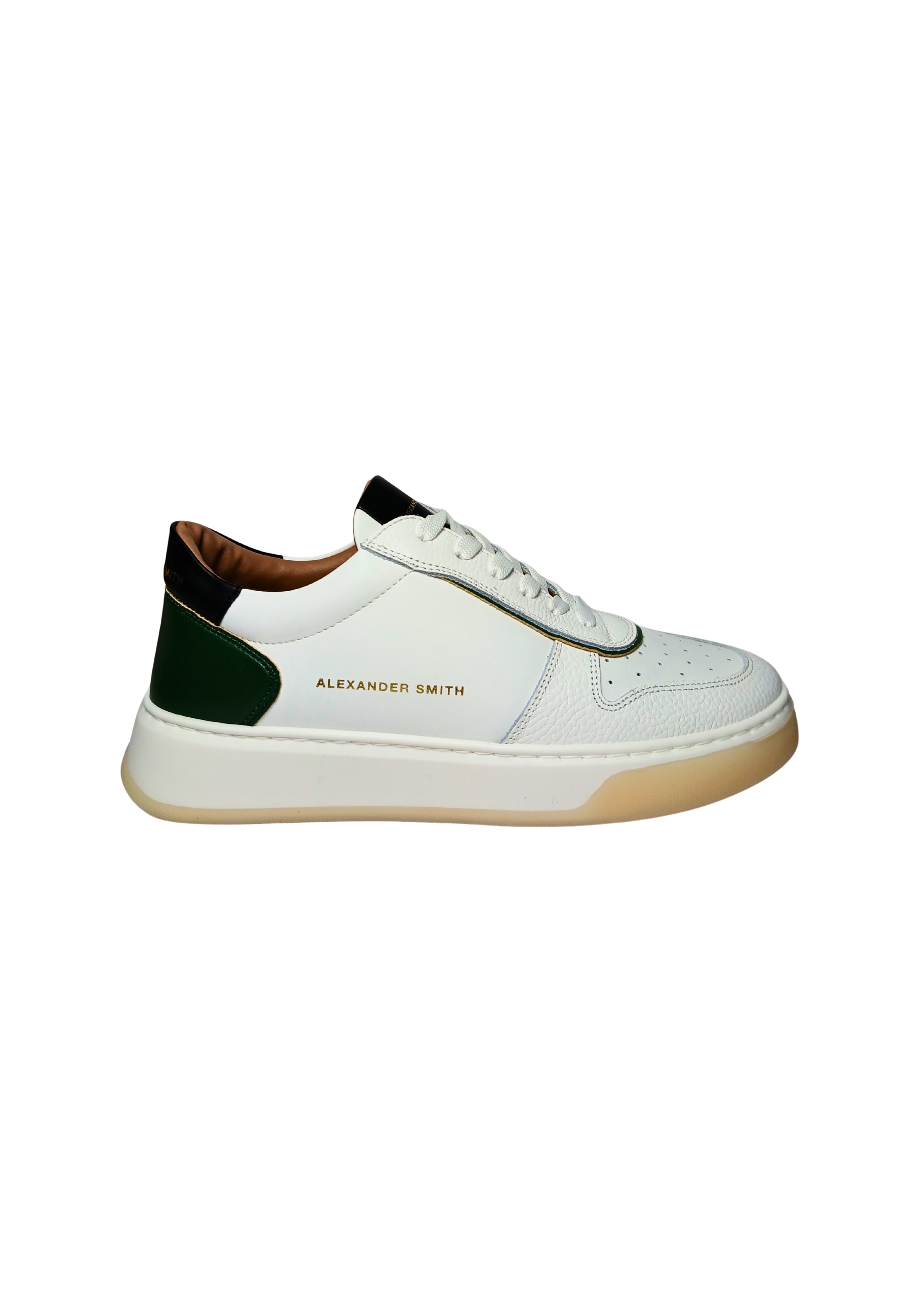 Men's Shoes Alexander Smith Harrow Man White Green sneakers