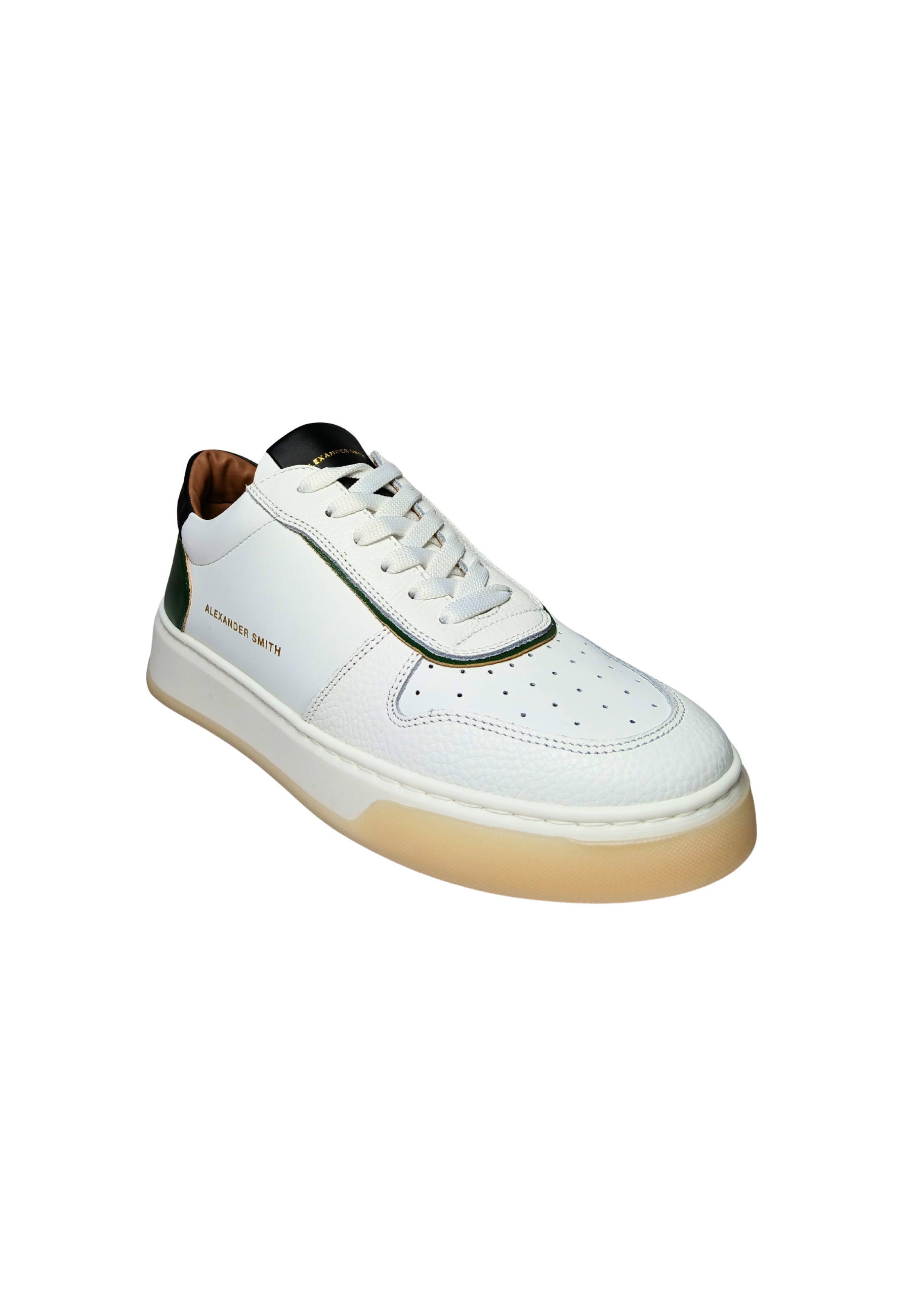 Men's Shoes Alexander Smith Harrow Man White Green sneakers