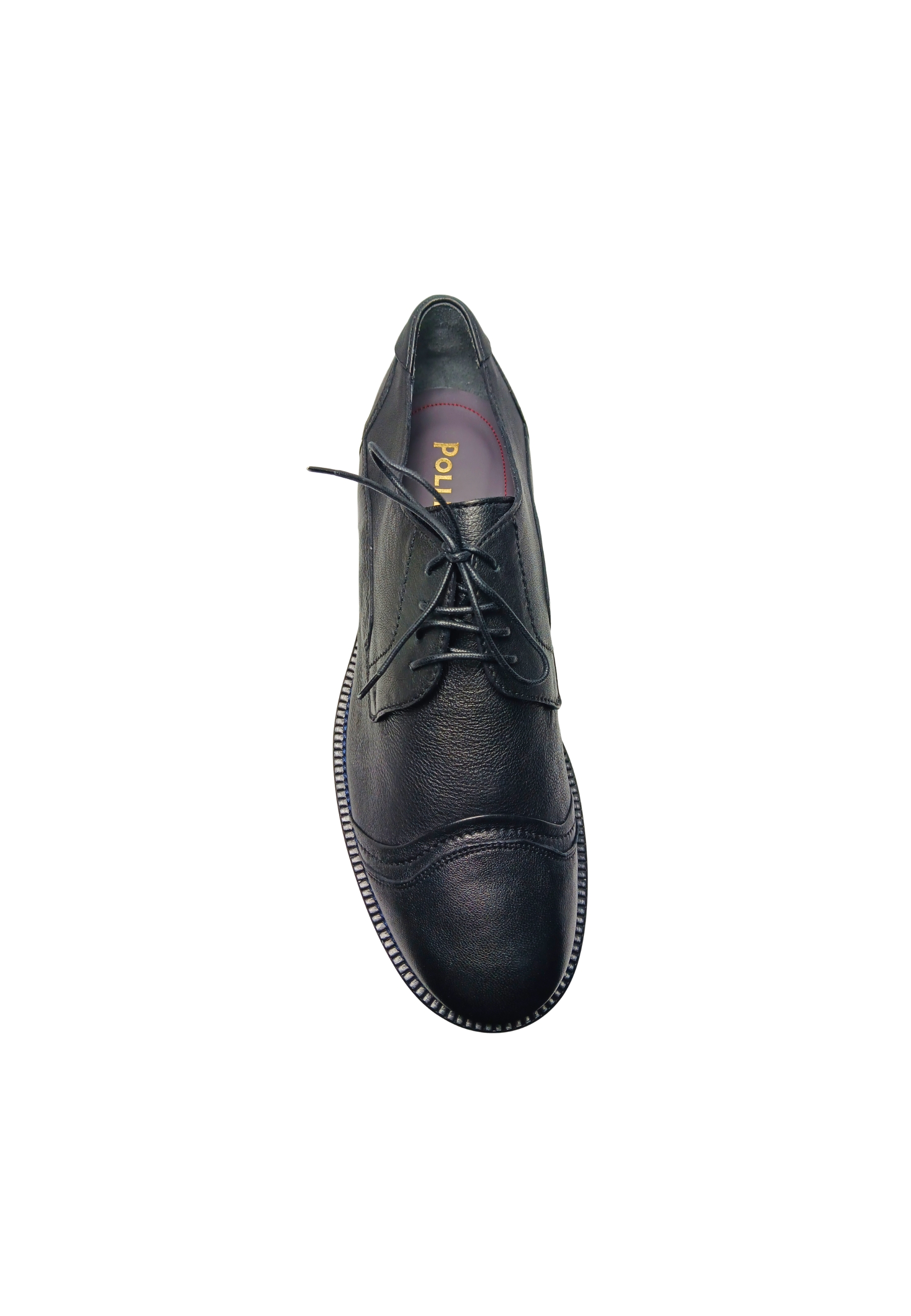 pb10103G06ug0000 Pollini Hombres cuero negro