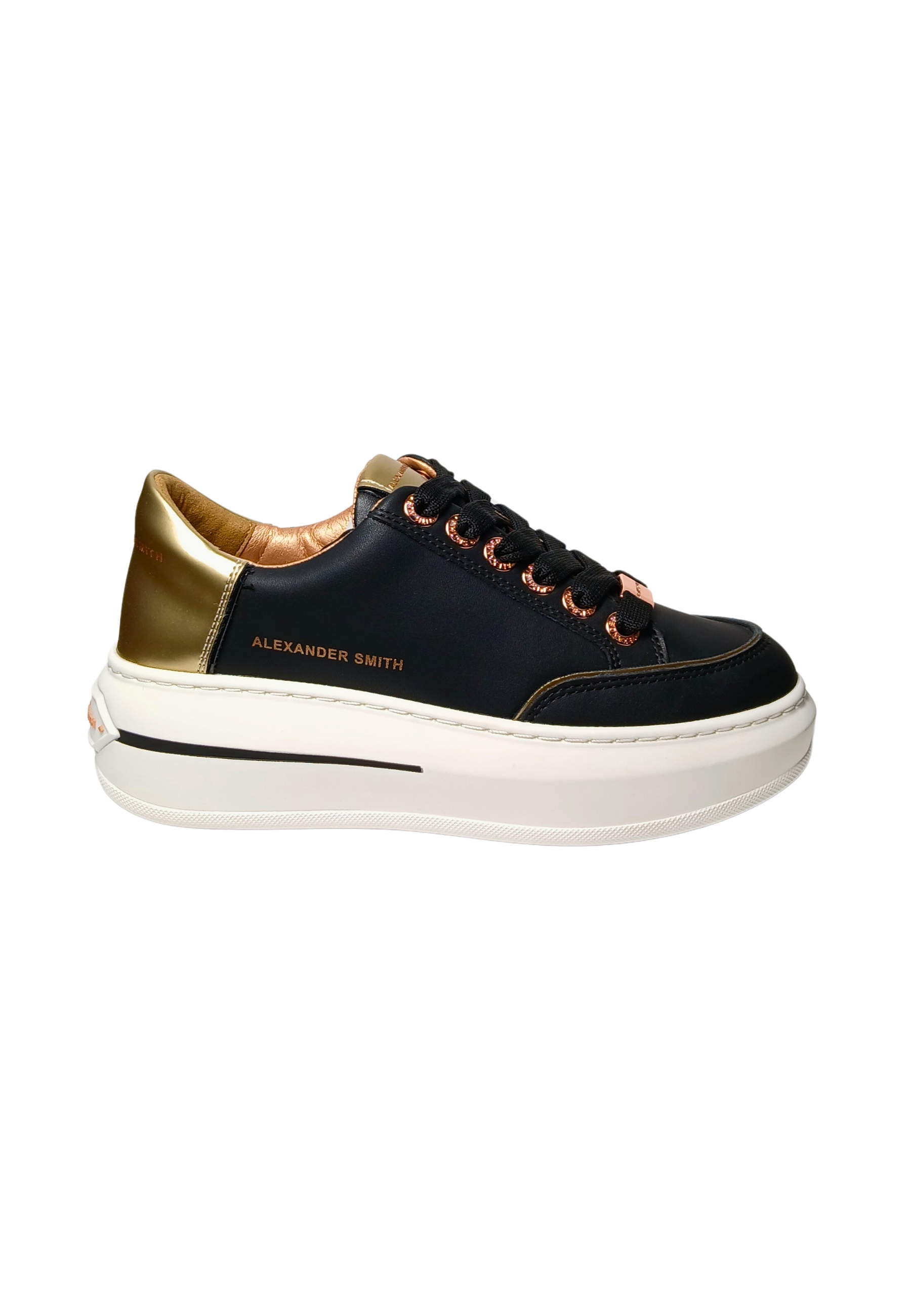 Women's Shoes Alexander Smith Lancaster Woman- Black Gold