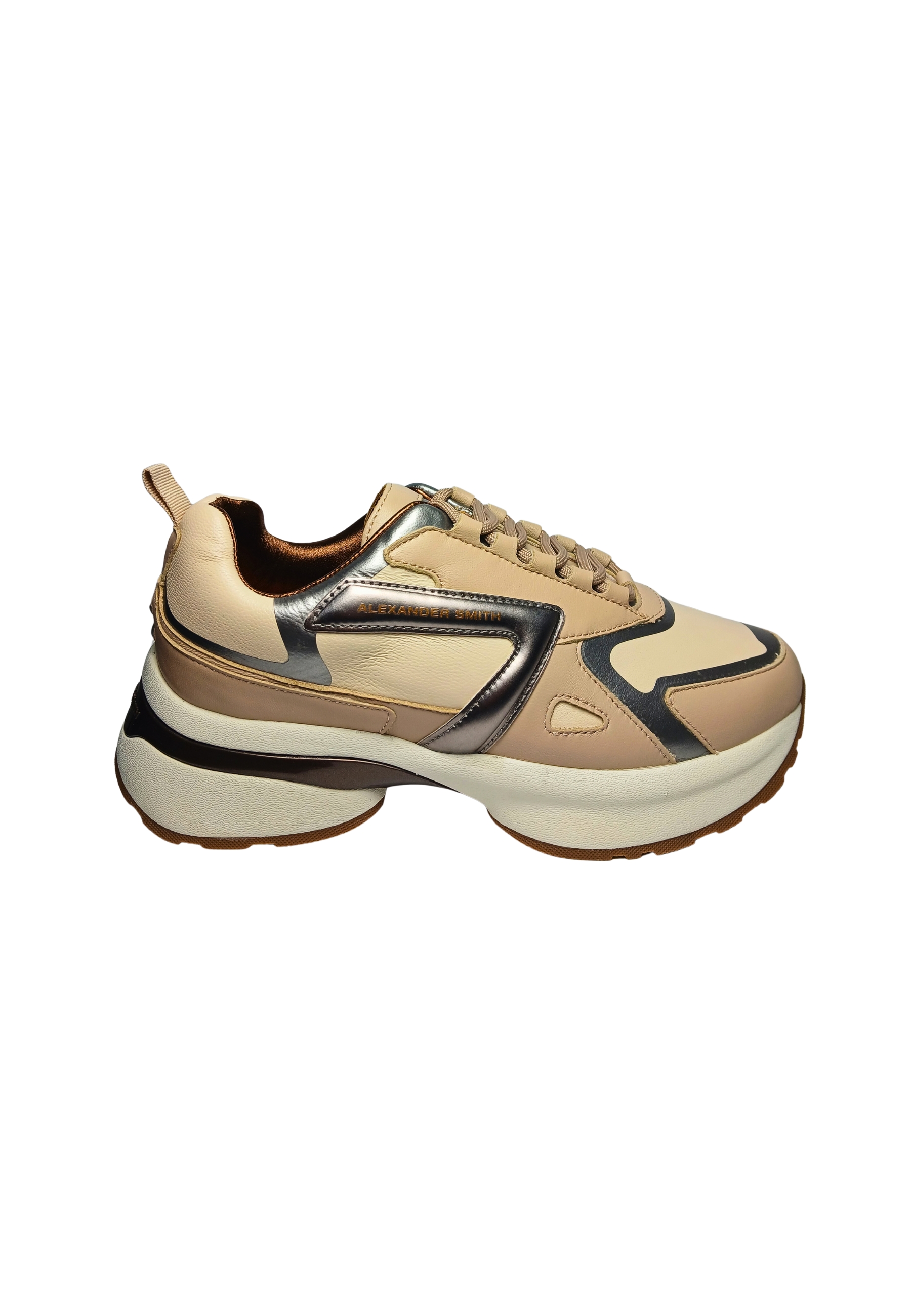 SAW_1244_NCR Alexander Smith Mujer cuero Beige