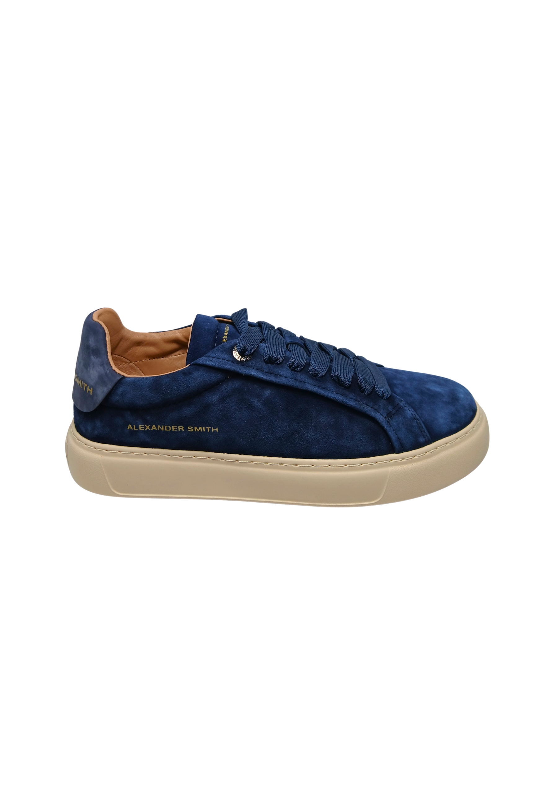 SOM_3669_BNV Alexander Smith Uomo Camoscio Blu 