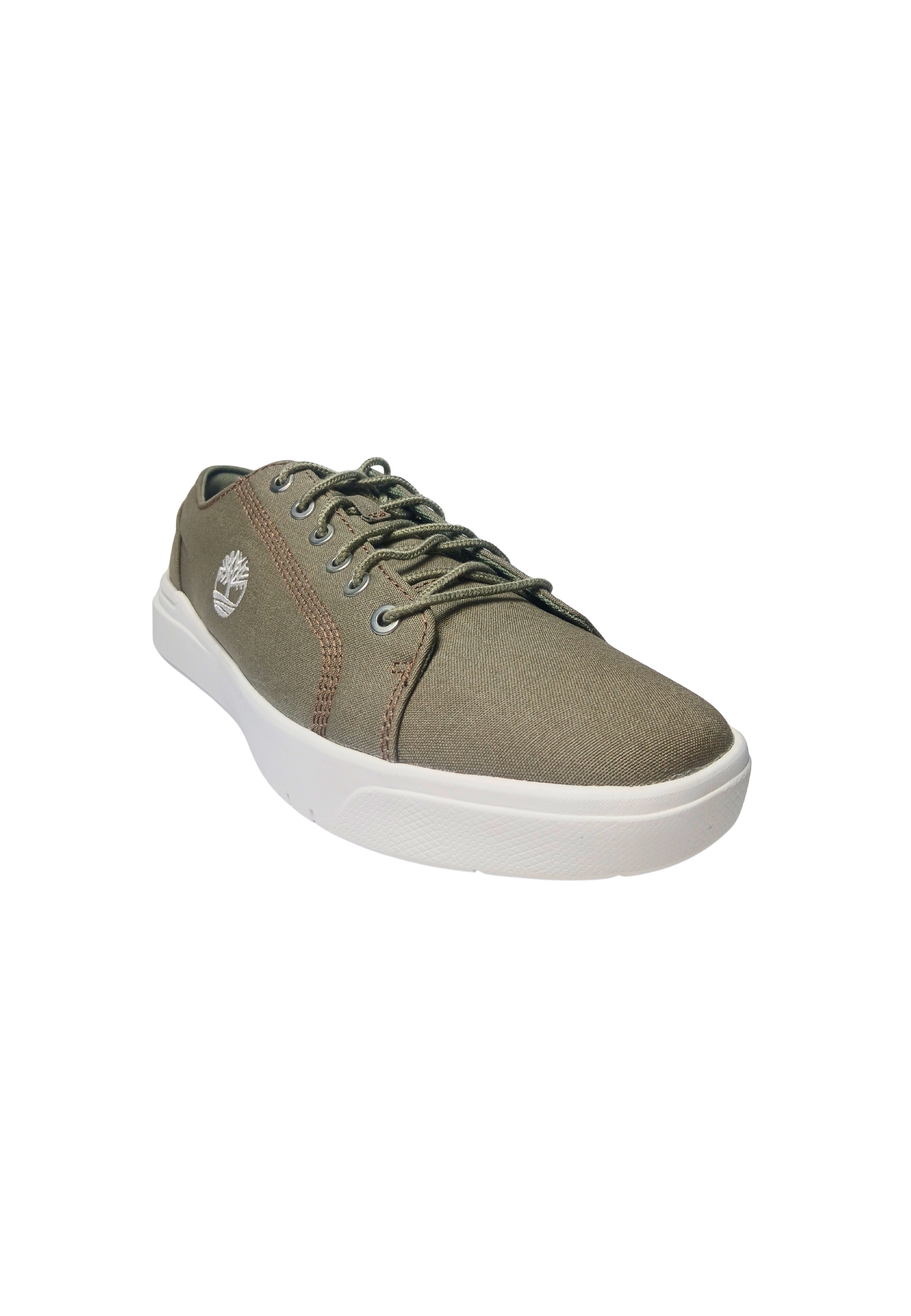 Scarpe Uomo Timberland Seneca Bay Low Lace Sneaker Light Taupe Canvas 