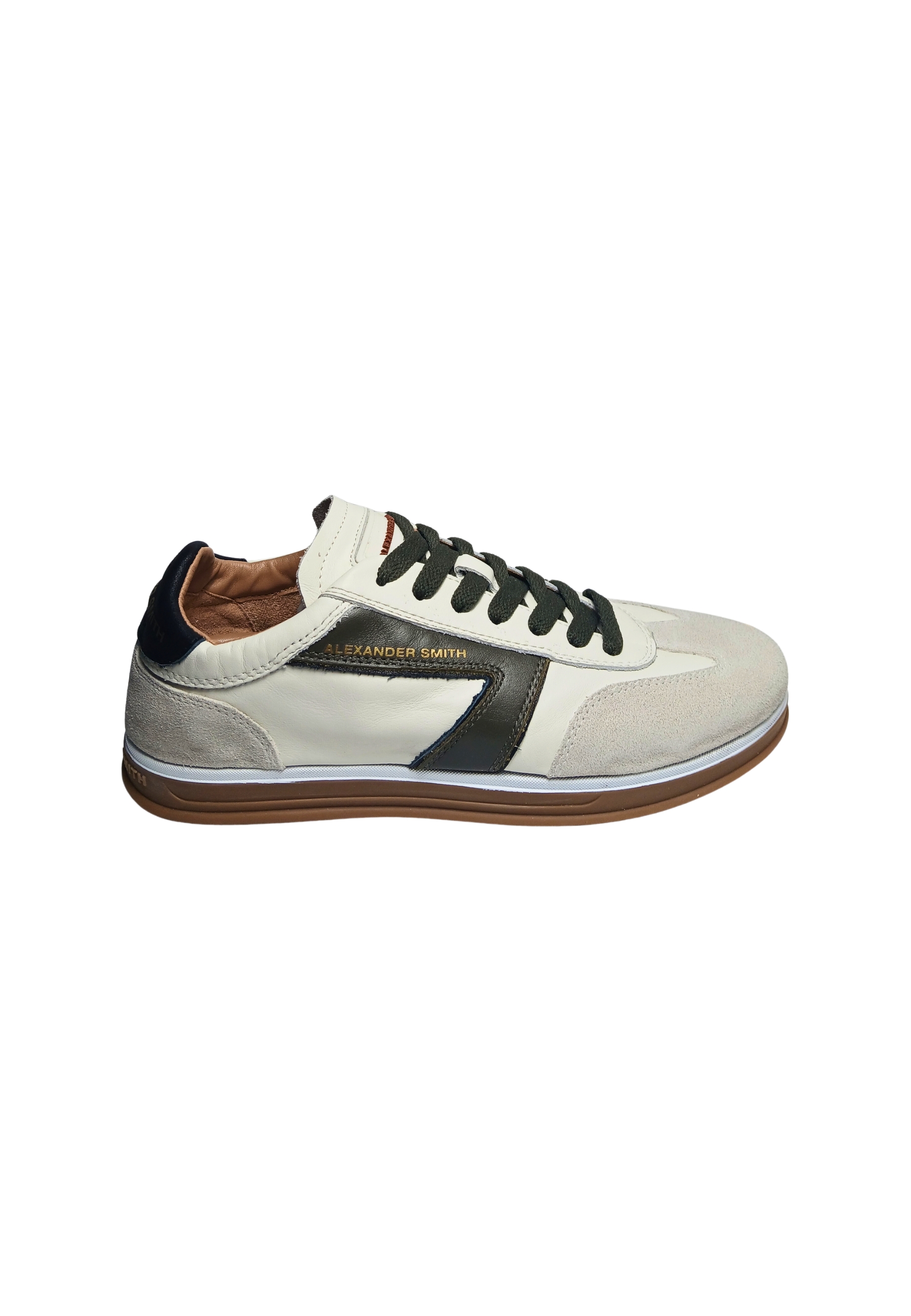 TMM_3373_WOV Alexander Smith Men's White Leather