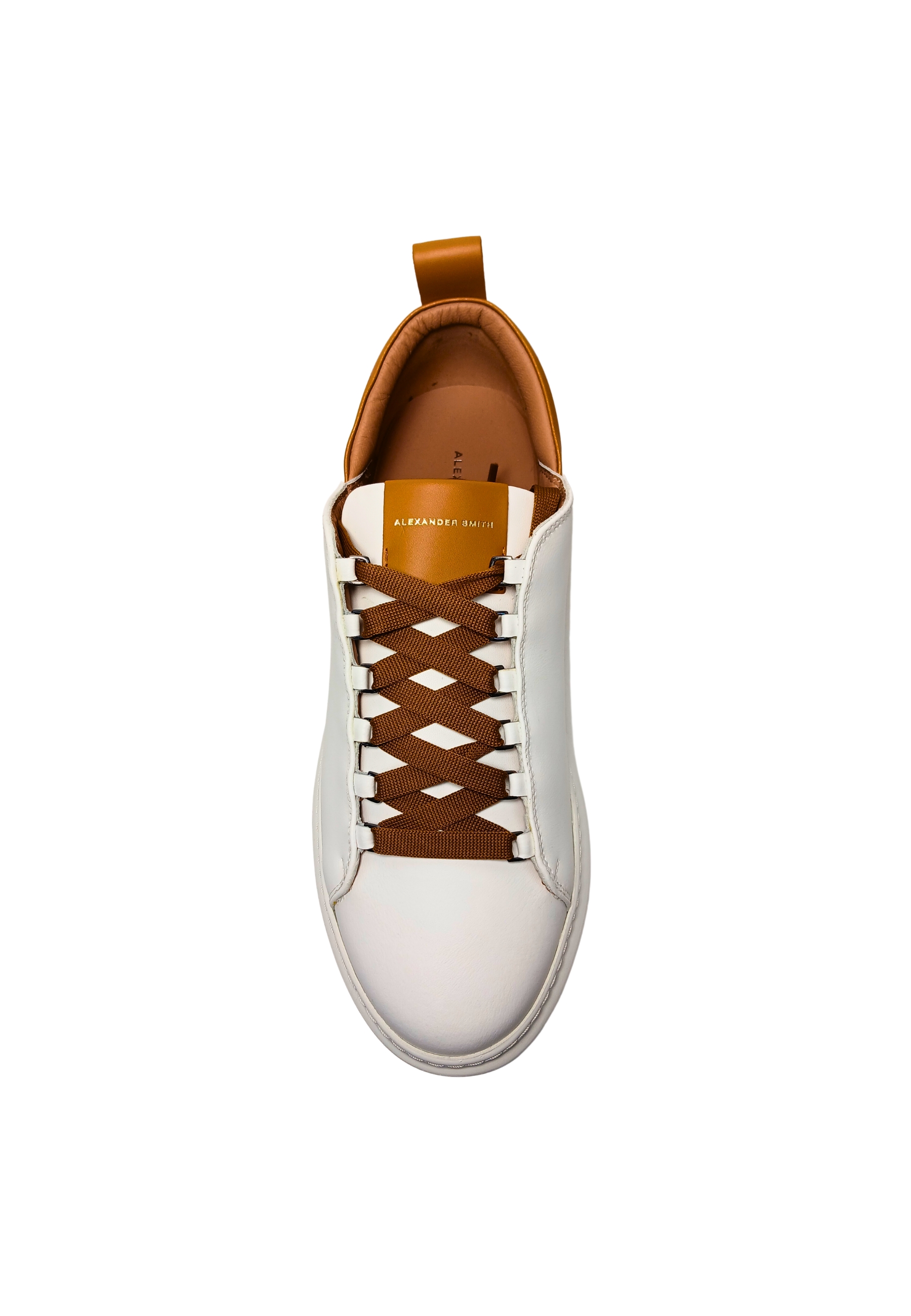 Zapatos para hombres Alexander Smith Wembley Man-White Cognac