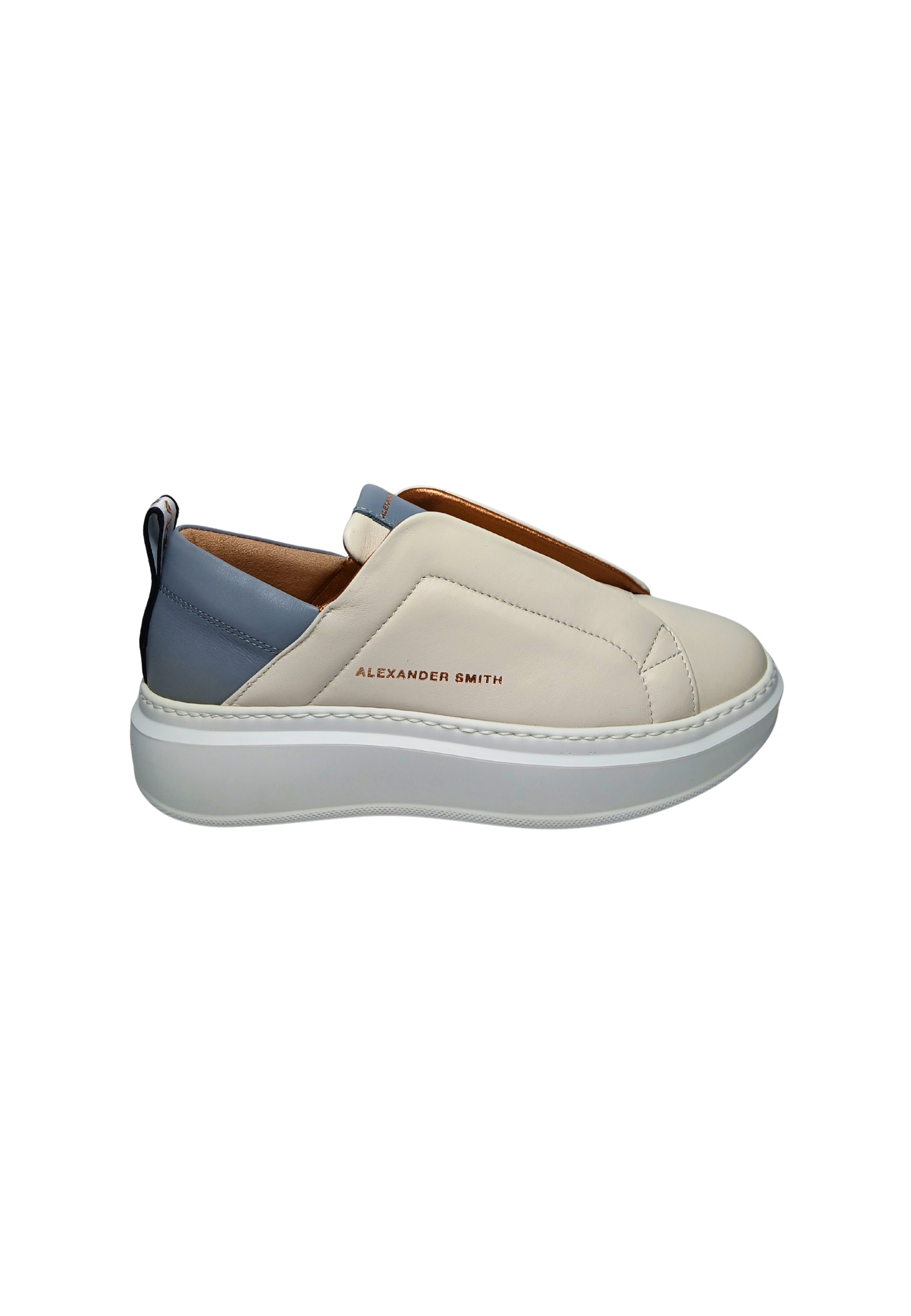 Women's Shoes Alexander Smith Wenbley Slip-on Woman Off White Azure