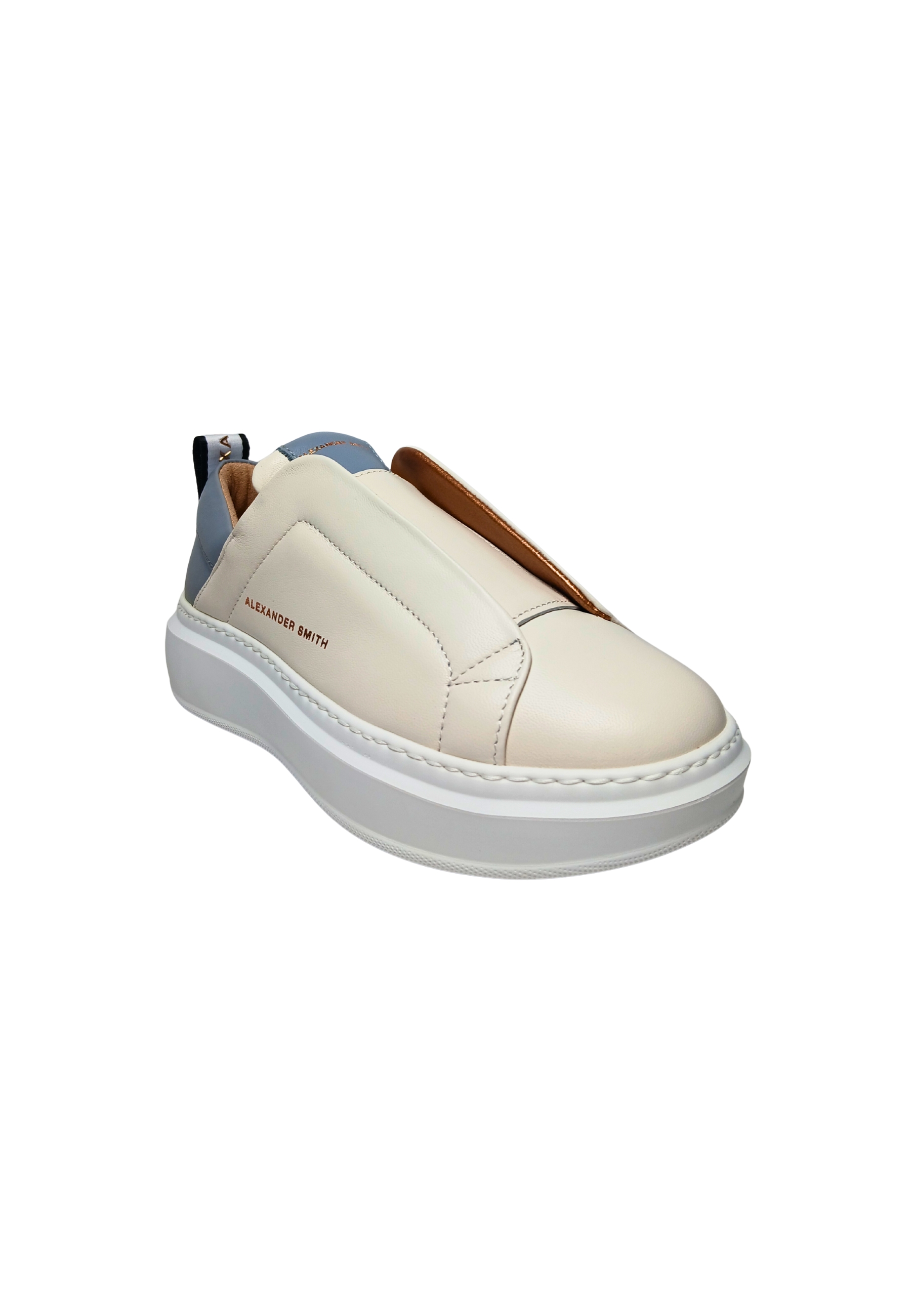 Women's Shoes Alexander Smith Wenbley Slip-on Woman Off White Azure