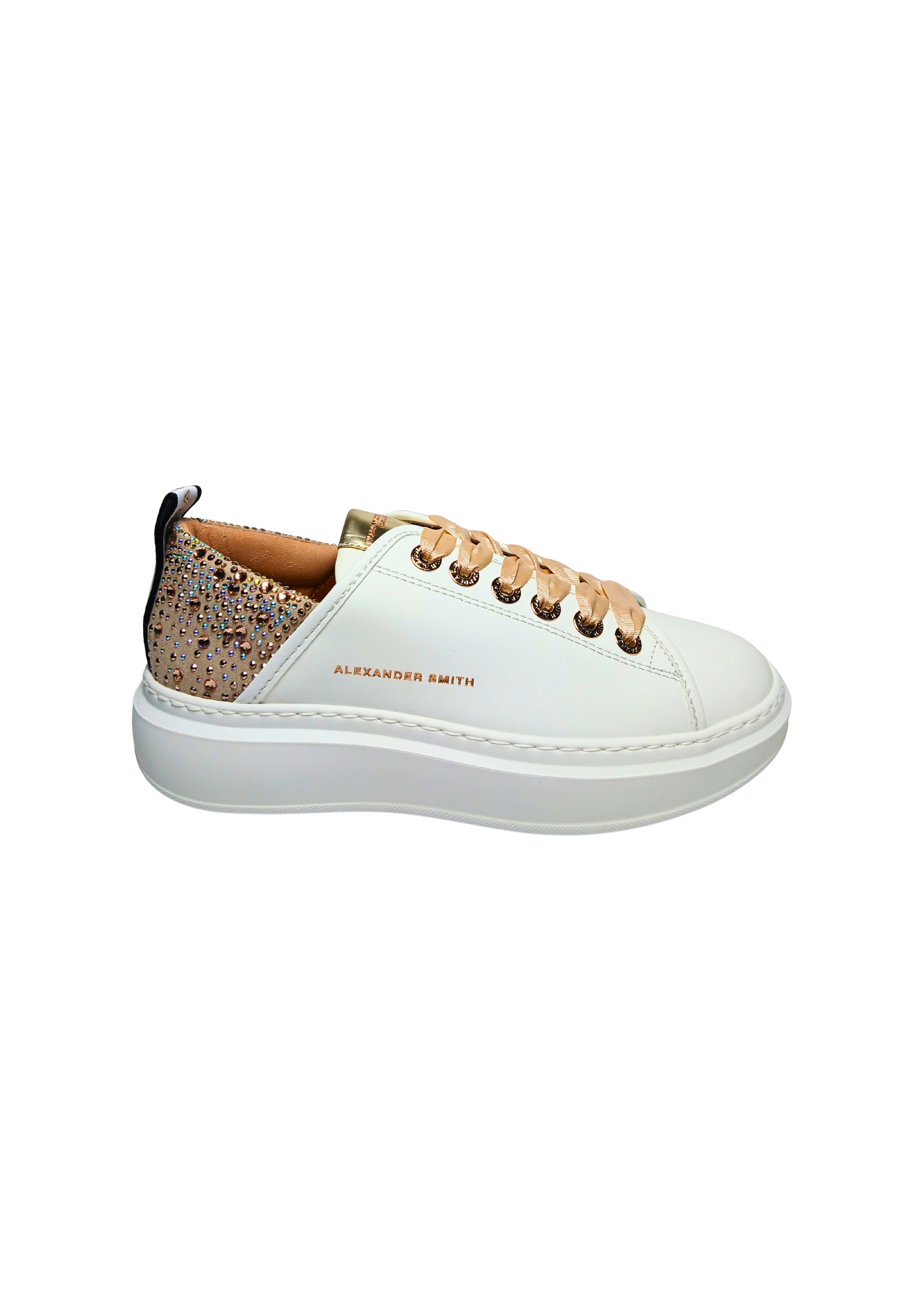 Zapatos para mujeres Alexander Smith Mujer Wembley Blanco Peach