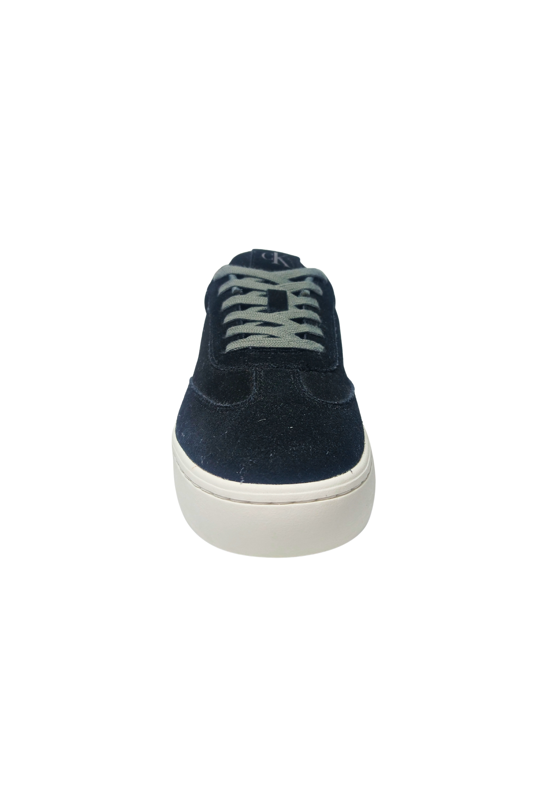 Scarpe Uomo Calvin Klein Jeans Sneakers basse, logo laterale, lacci grigio 