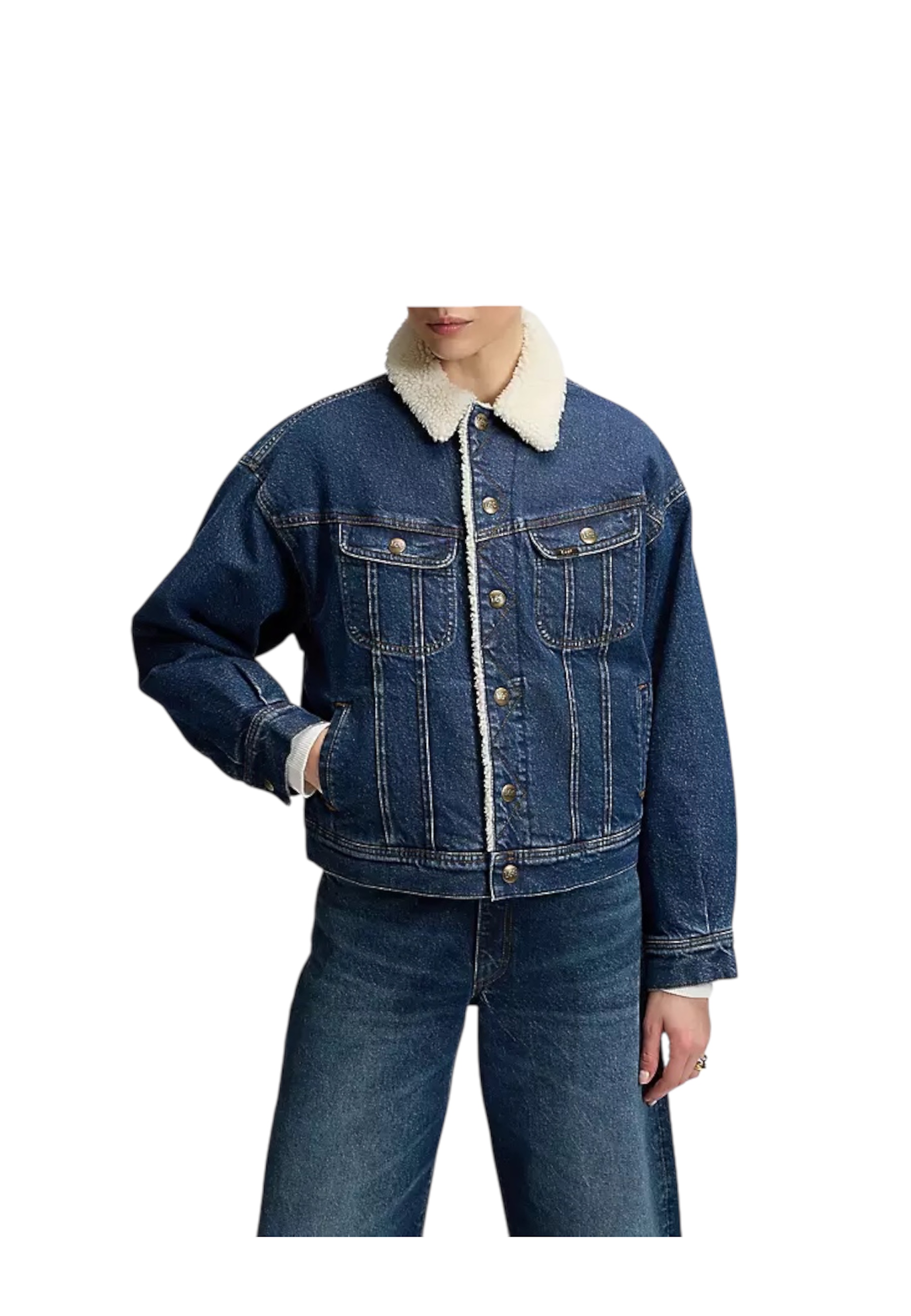 Jasje voor dames Lee Jeans met bont interieur