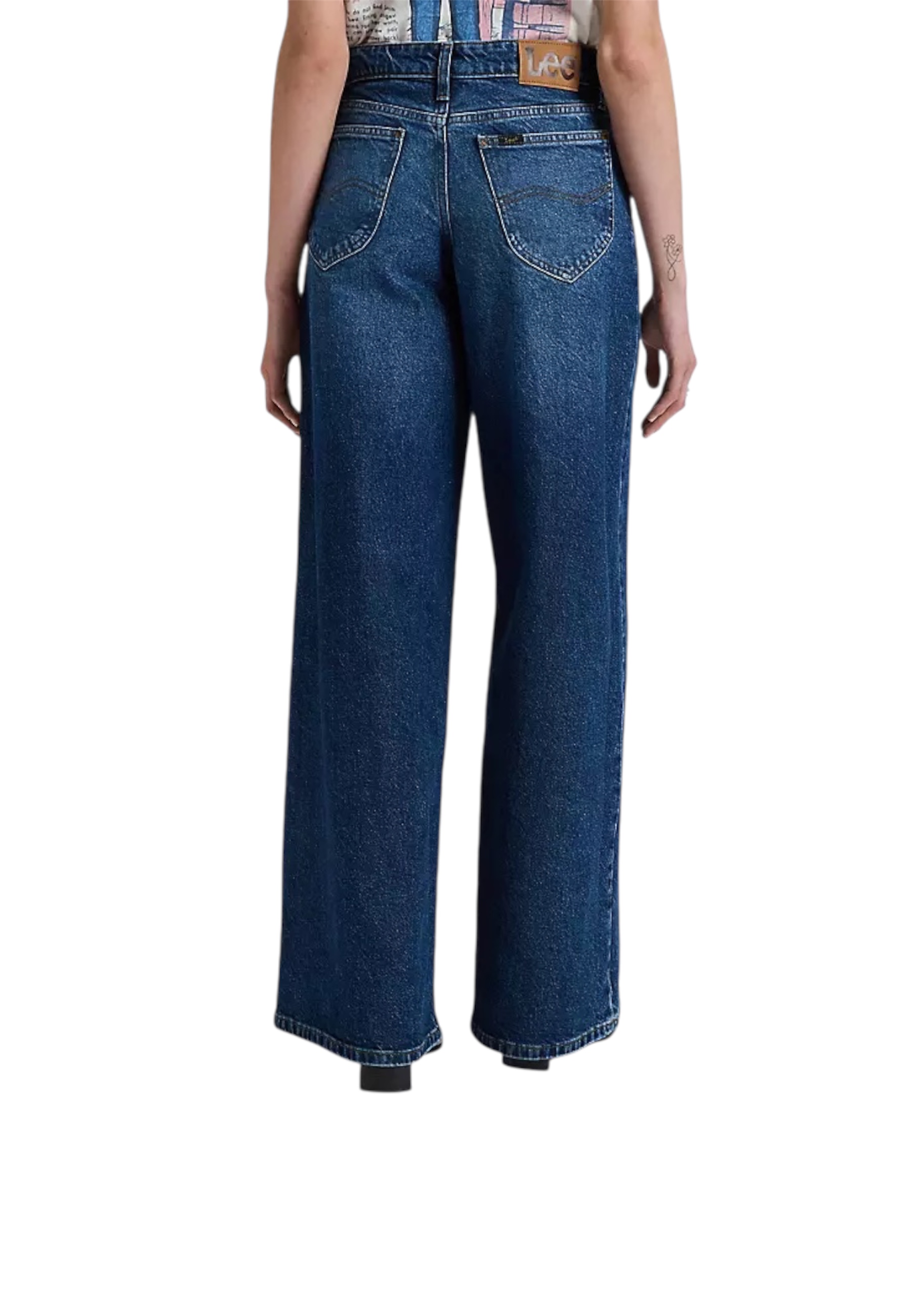 Jeans mi-haut baggy Femme Lee Jeans jambe large