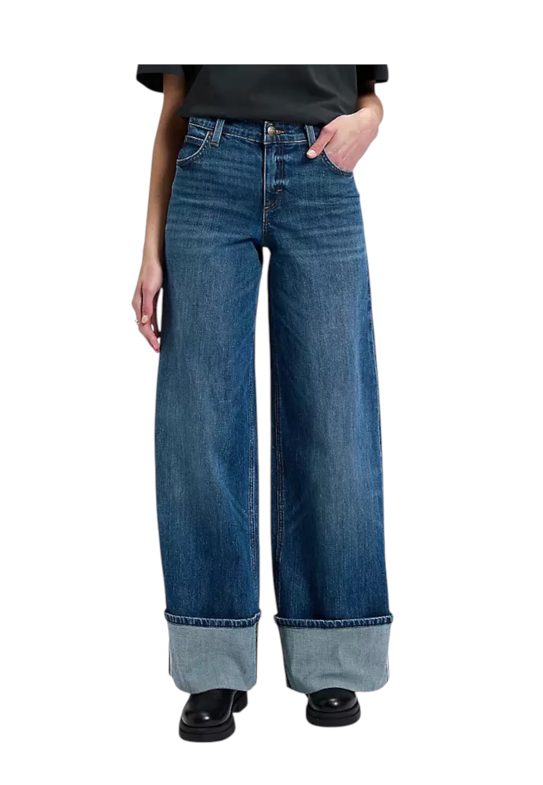 Jeans a palazzo HOPE Donna LEE JEANS con piega 