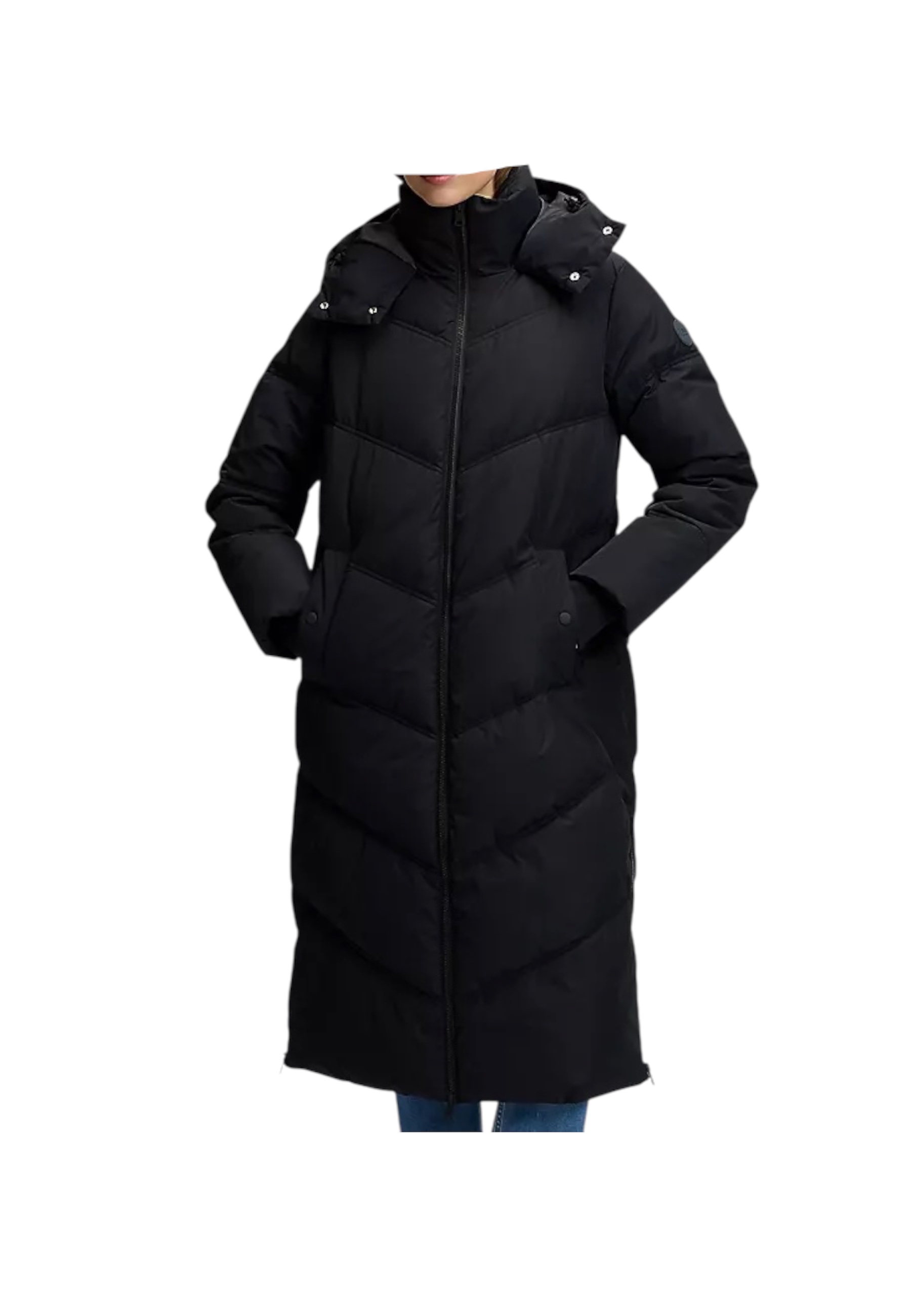 Veste longue duvet avec capuche Femme Lee Jeans avec fermeture éclair