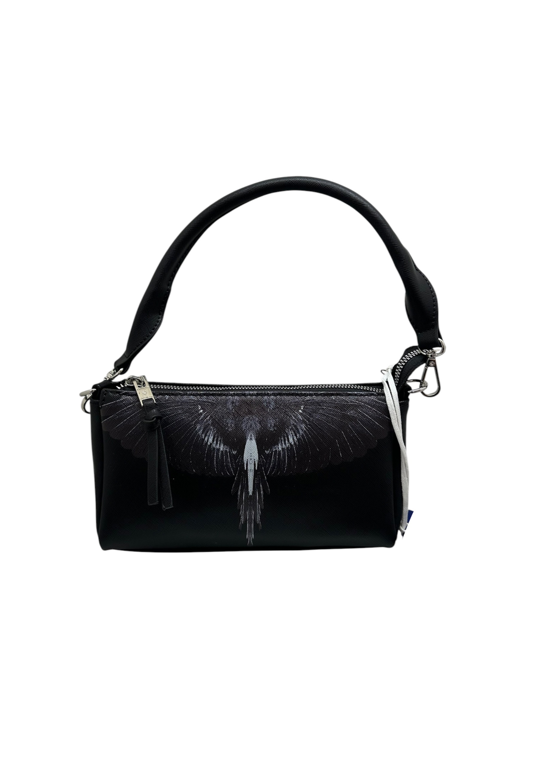 Handtasche Frau County Of Milan schwarze und weiße Flügel
