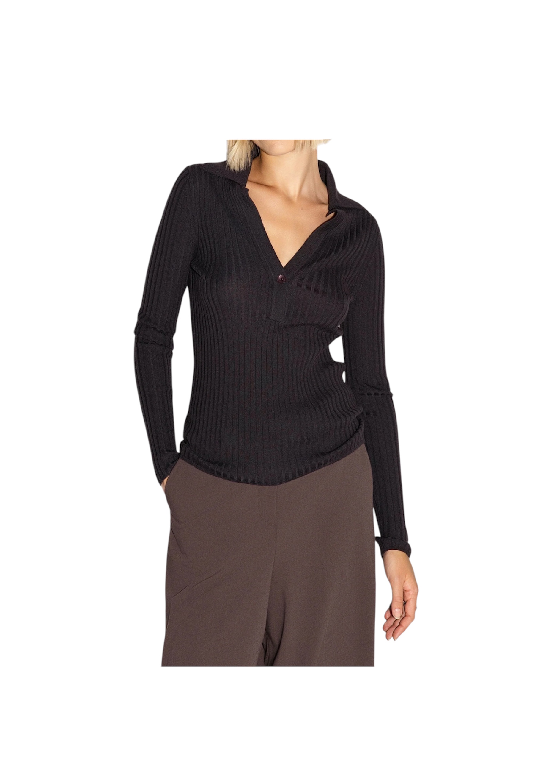 Polo in maglia Donna AKEP a costine 