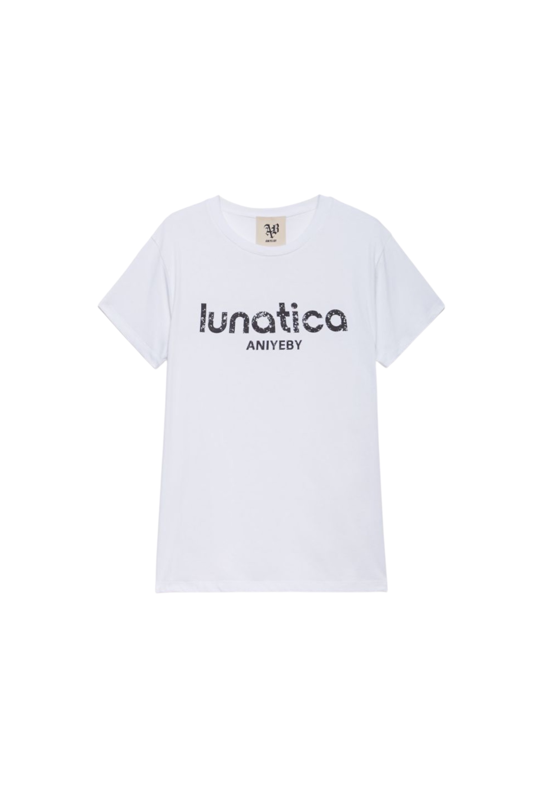 T-shirt mezza manica Donna ANIYE BY scritta LUNATICA 