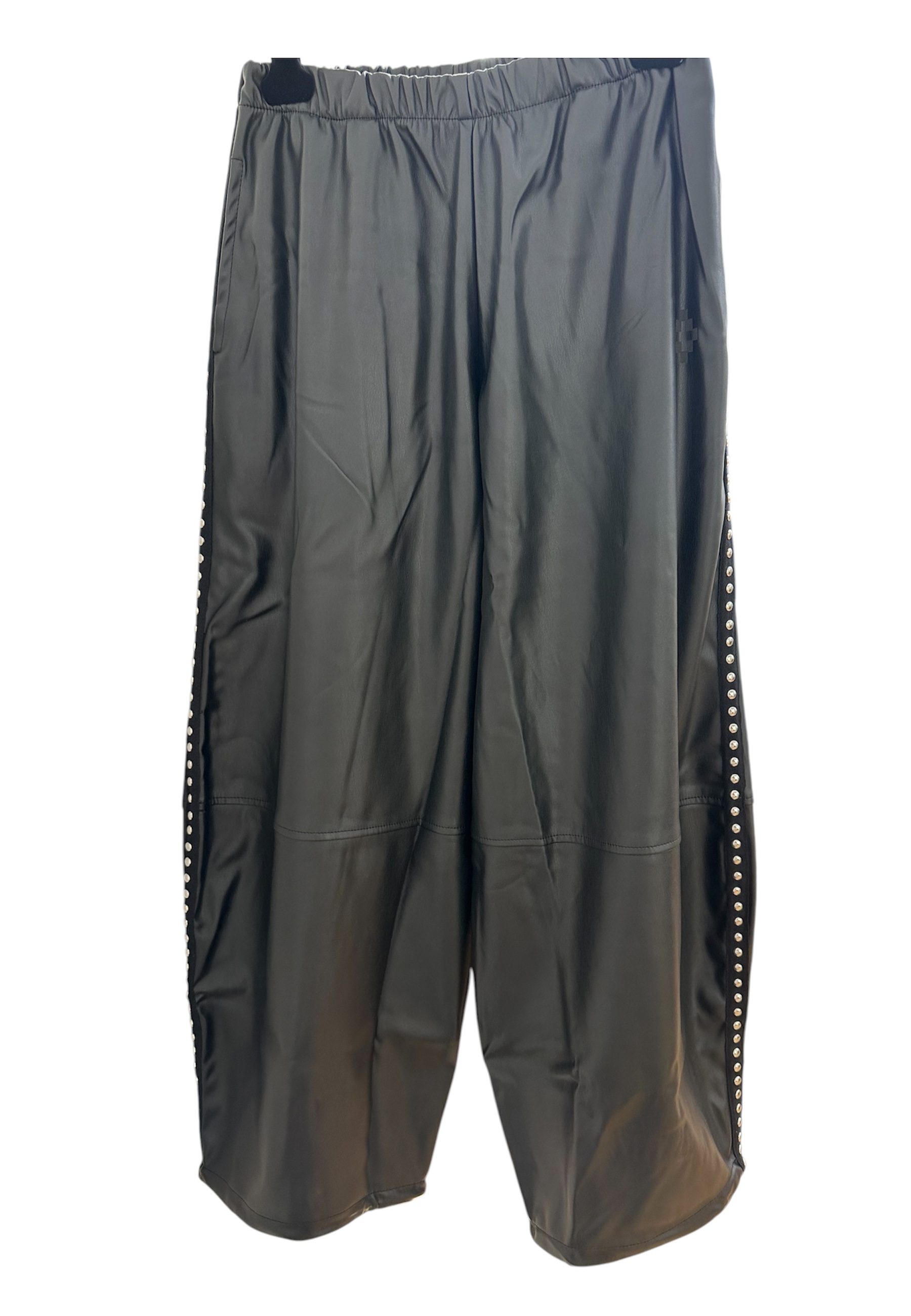 Pantalones de cuero ecológico femenino County Of Milan con sementales