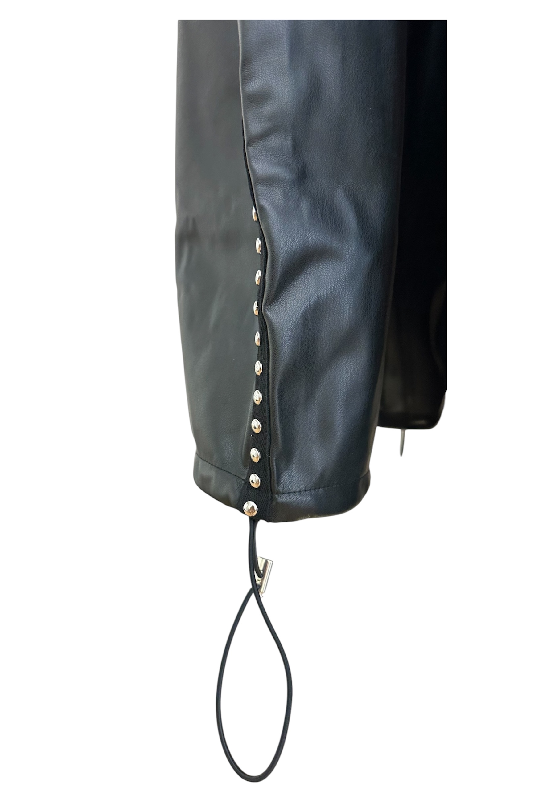 Pantalones de cuero ecológico femenino County Of Milan con sementales