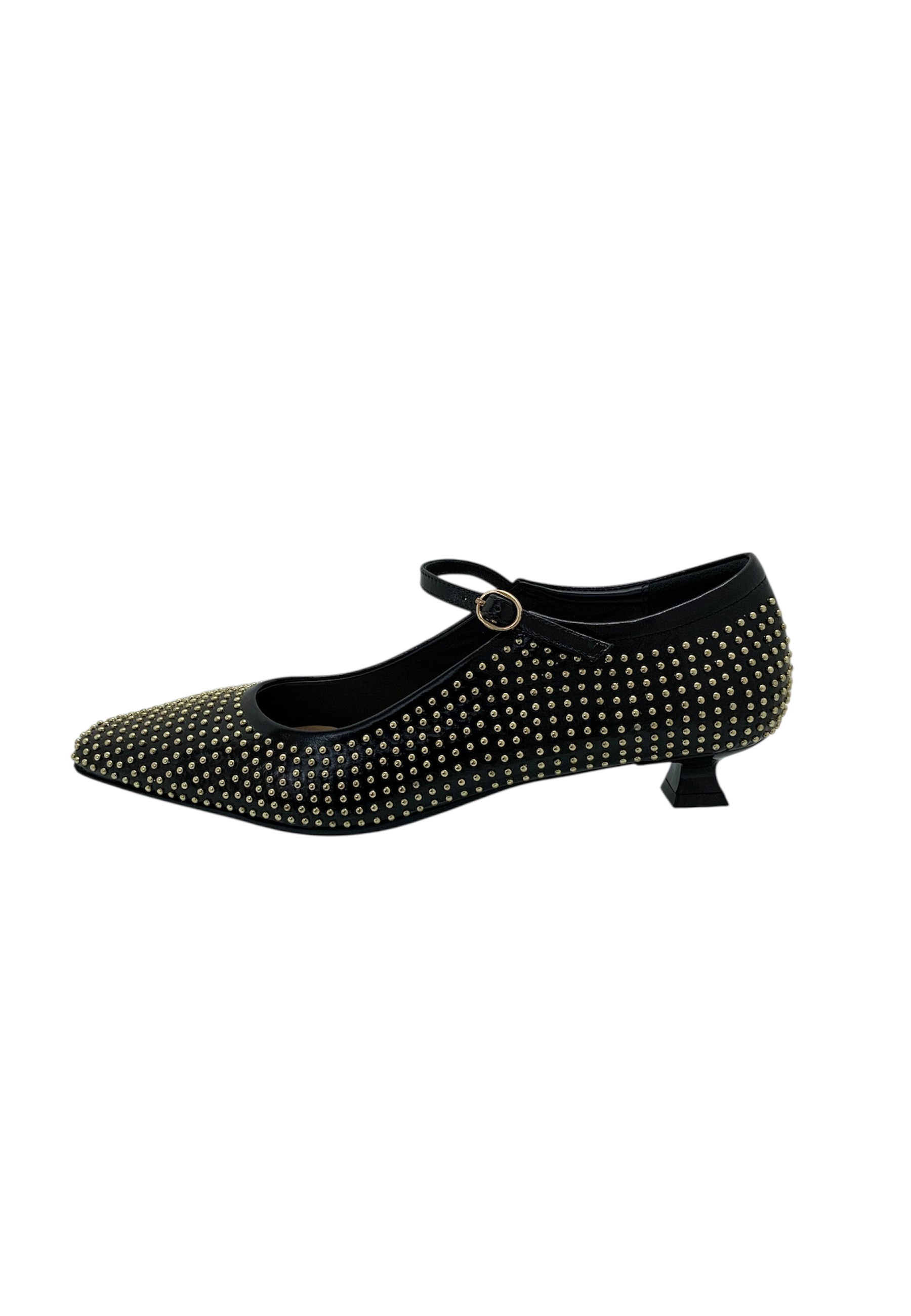 Ballerina tacco 3cm Donna marc ellis con borchie 