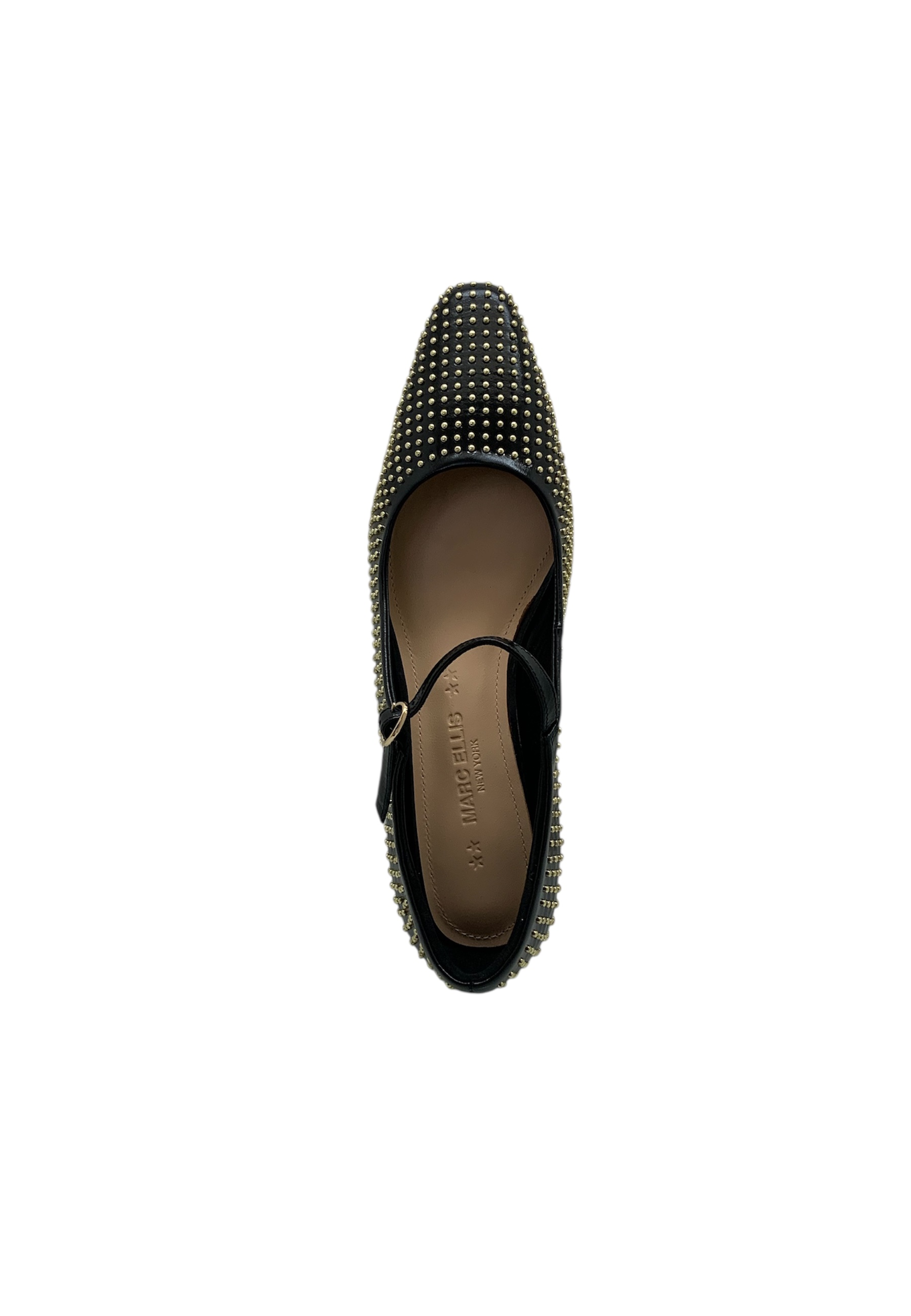 Ballerina tacco 3cm Donna marc ellis con borchie 