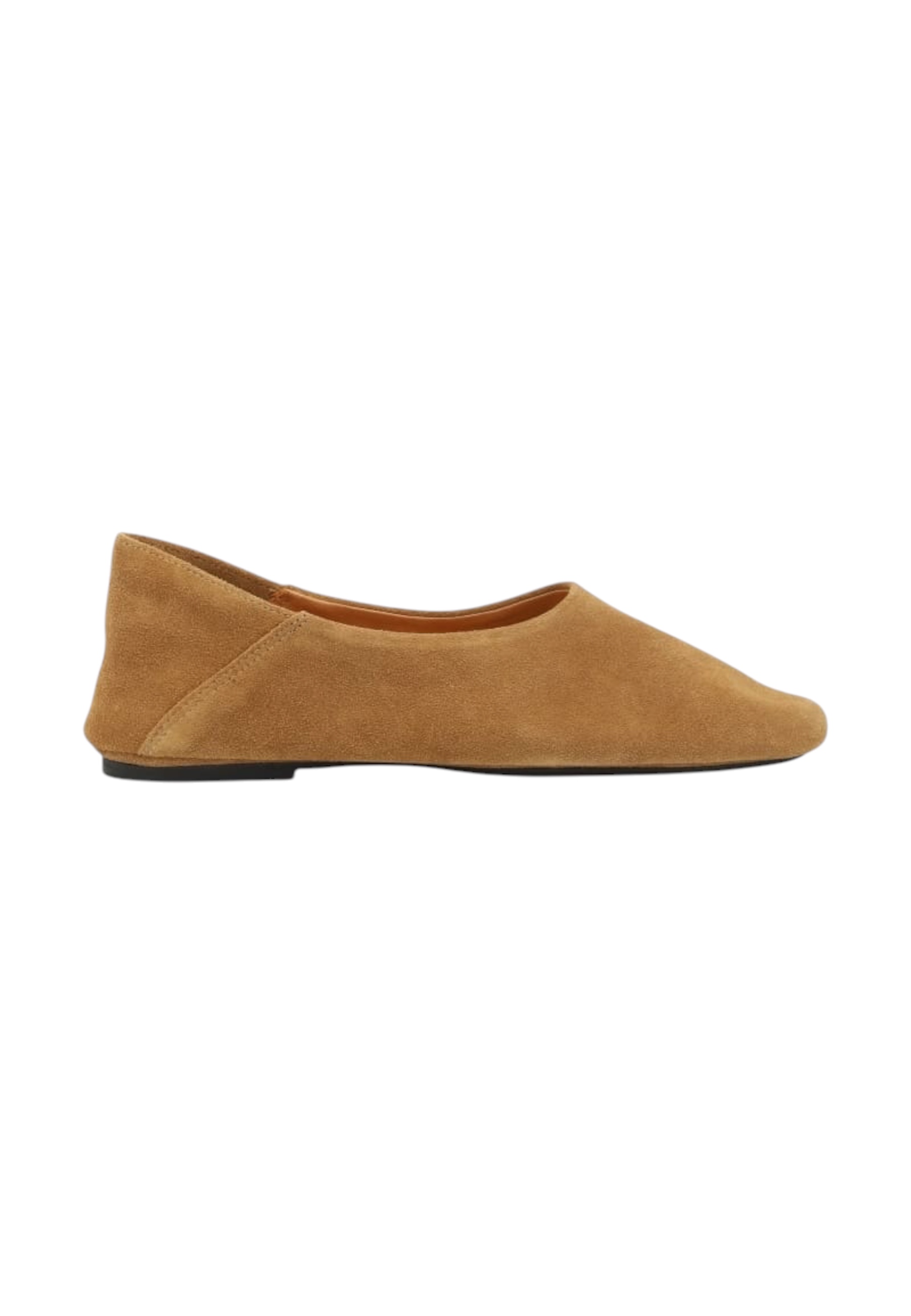 Ballerina punta cuadrada Mujer Inuovo in suede