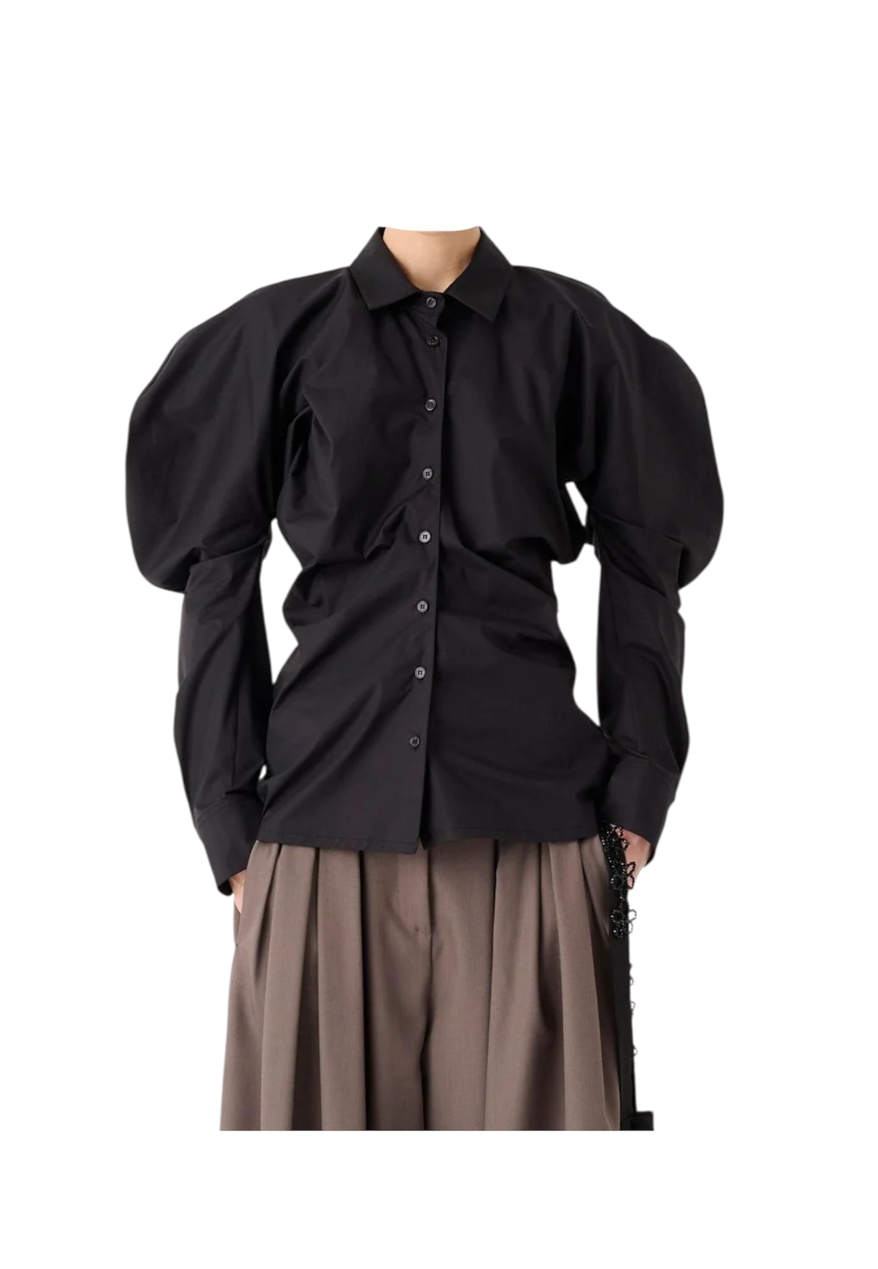 Camisa desnuda de mujeres Meimeij con mangas de globo