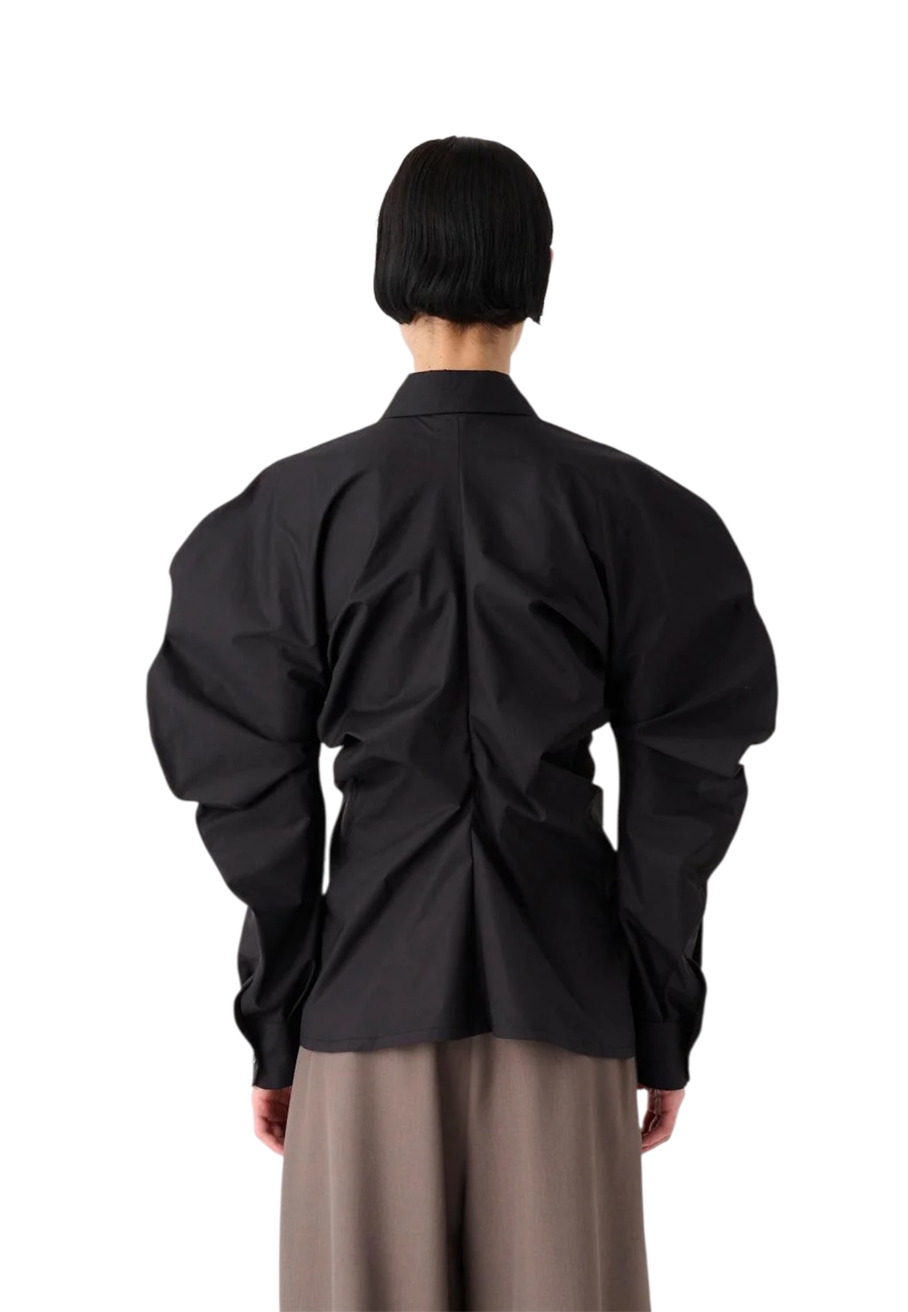 Camisa desnuda de mujeres Meimeij con mangas de globo
