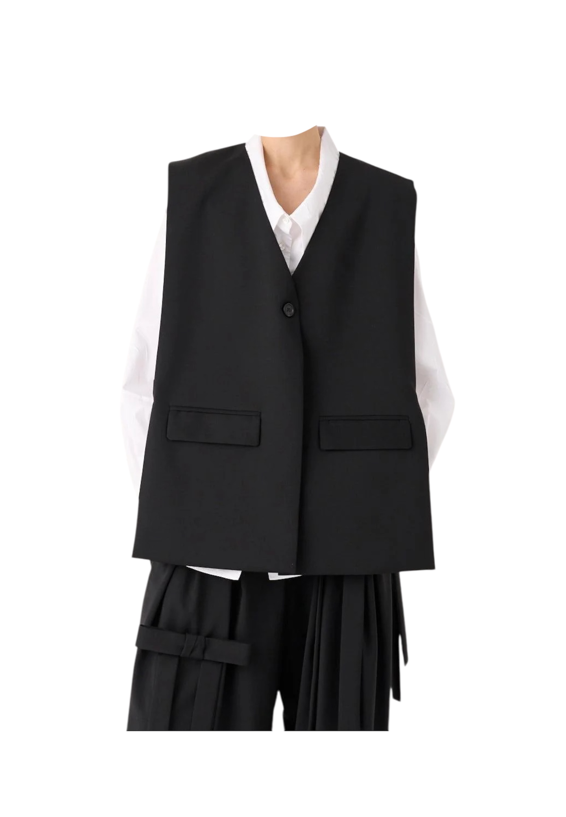 Gilet oversize Donna MEIMEIJ con fiocchi 