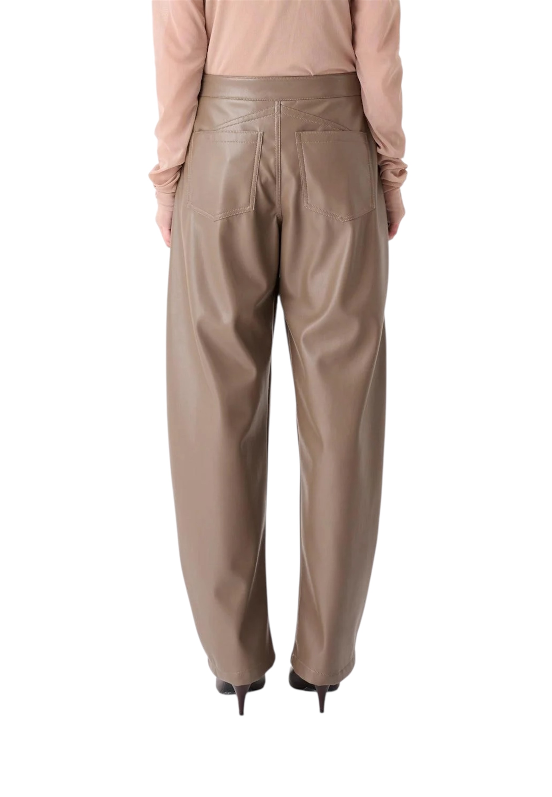 Pantalone barrel Donna MEIMEIJ in ecopelle 
