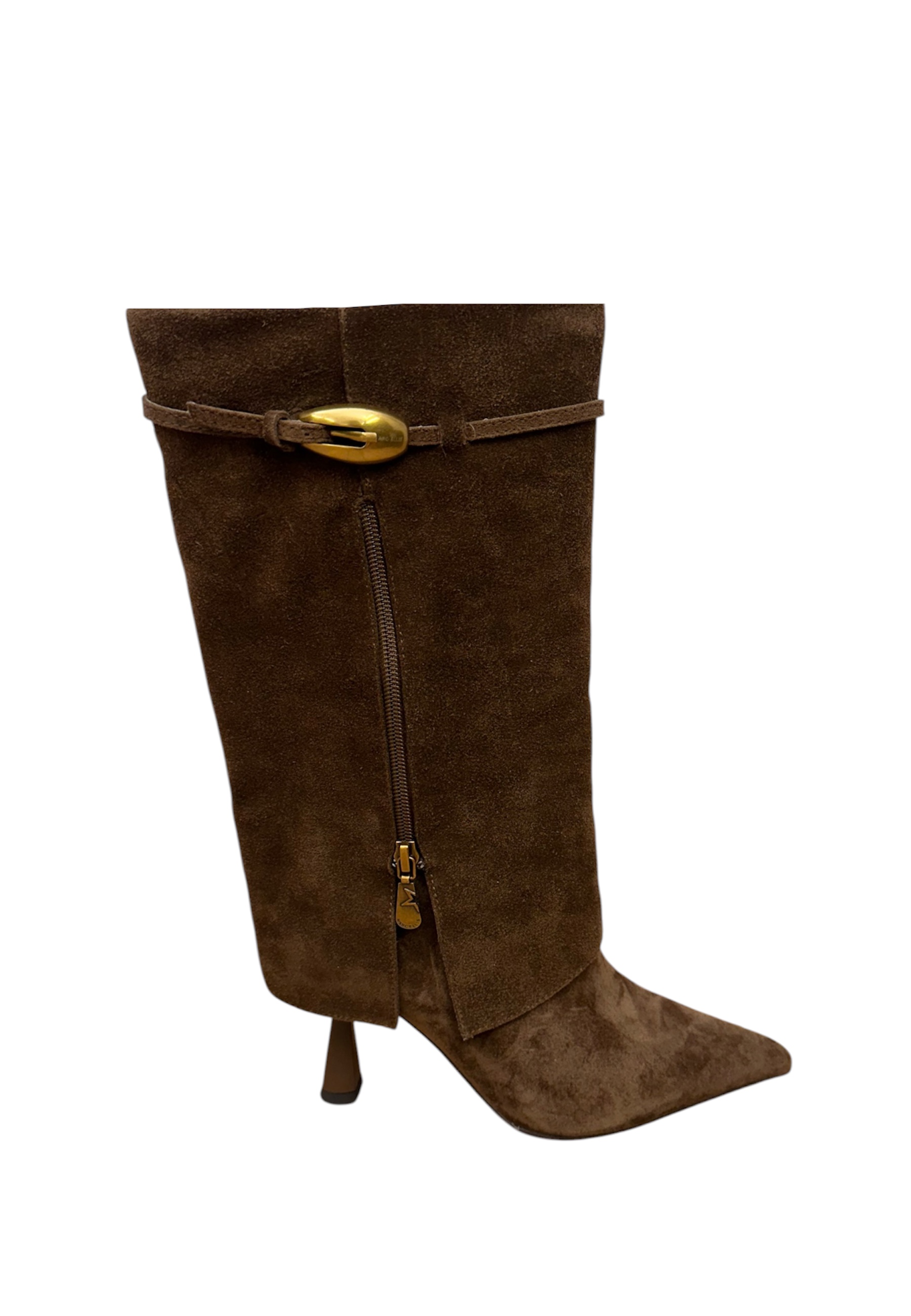 Botas de becerro hembra Marc Ellis con hebilla y cremallera
