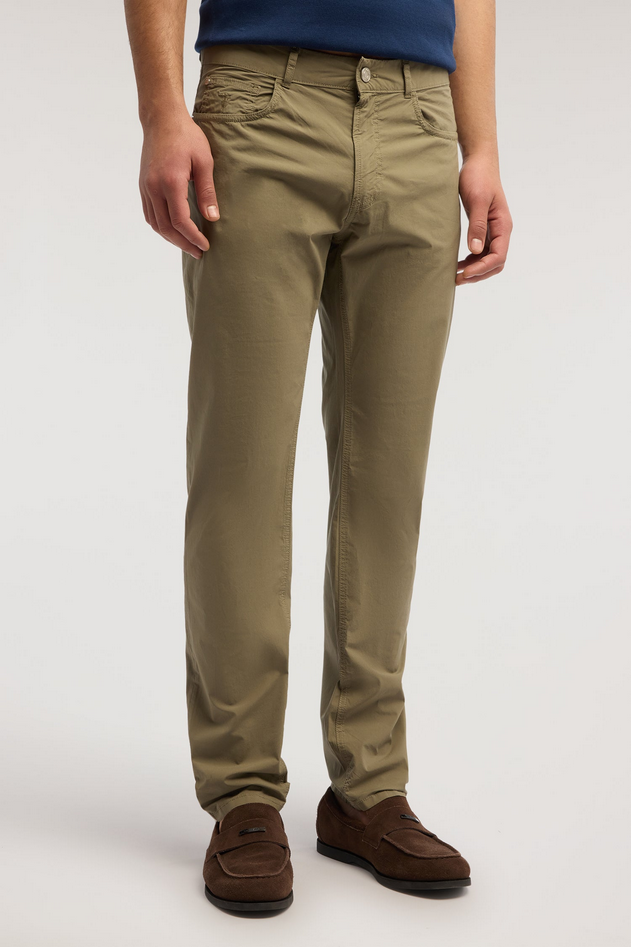 pantalone slim fit uomo dark green