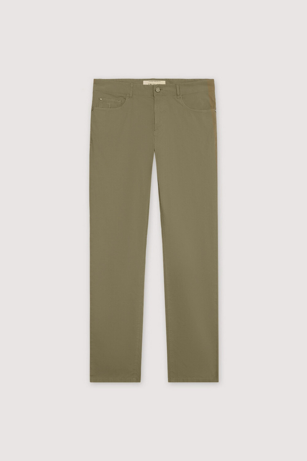pantalone slim fit uomo dark green