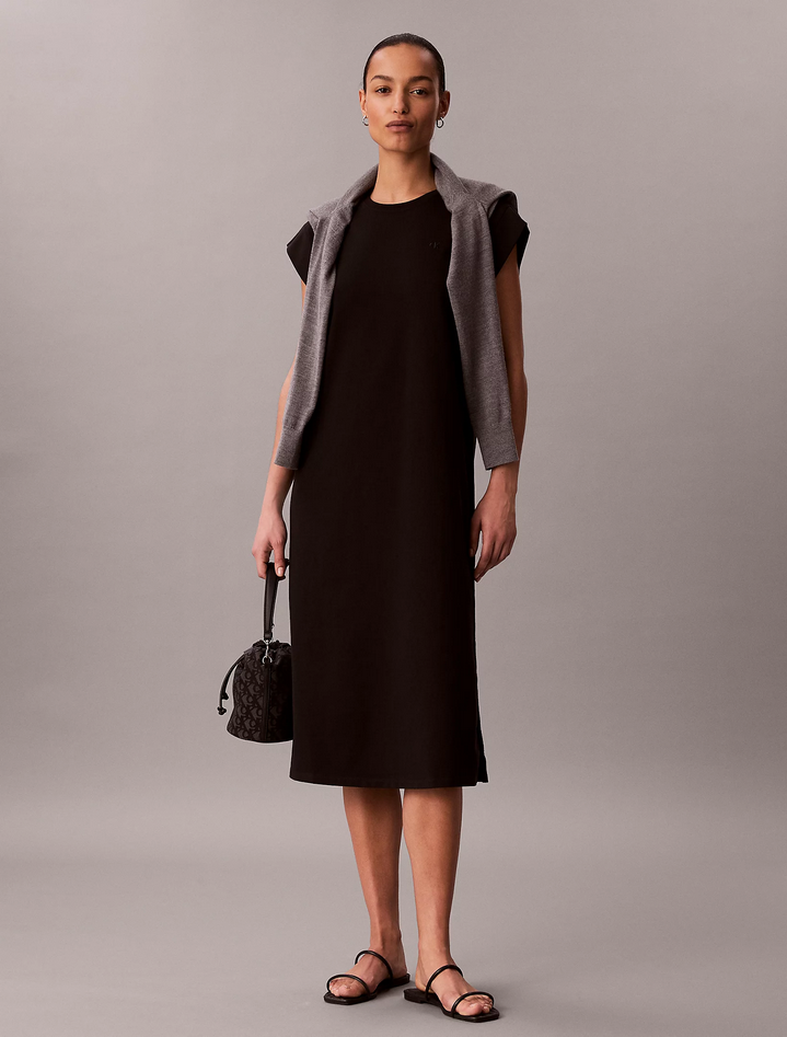 abito in jersey donna nero