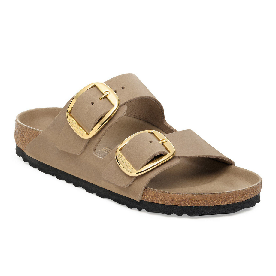 sandalia arizona gran hebilla unisex tabaco marrón