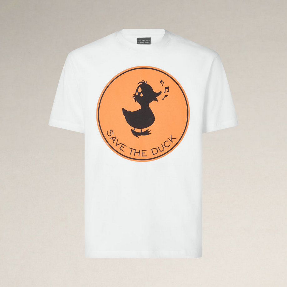 T-shirt met logo man wit