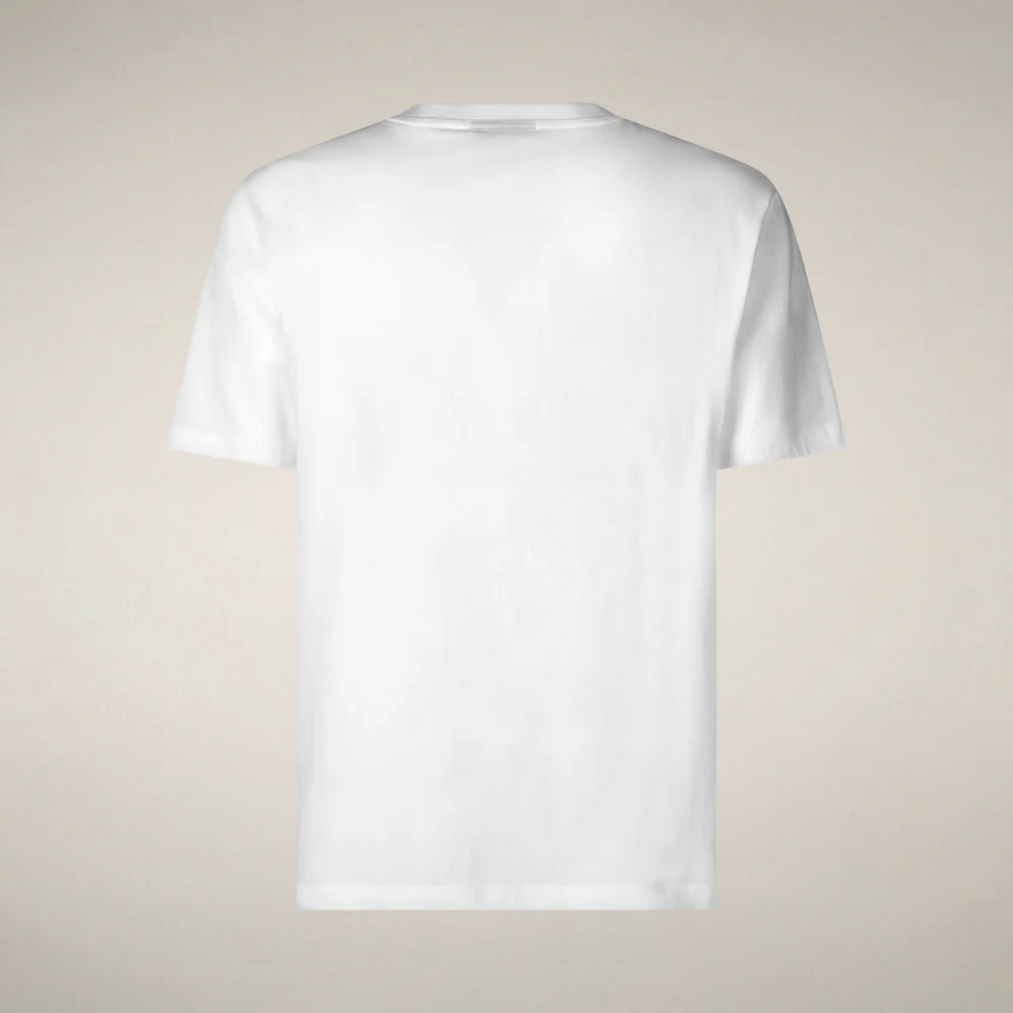 T-shirt met logo man wit