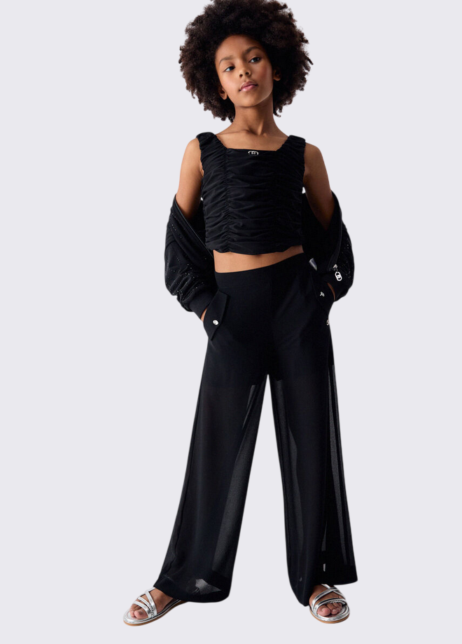 pantalone bambina nero