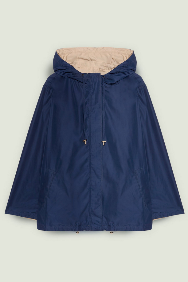 giubbino reversibile donna blu-beige