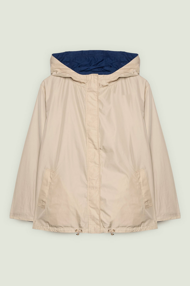 giubbino reversibile donna blu-beige