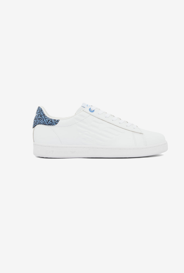 unisex white-blue shoes