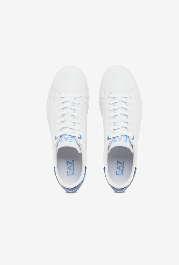 unisex white-blue shoes