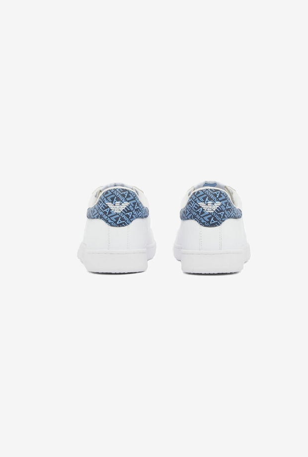 unisex white-blue shoes