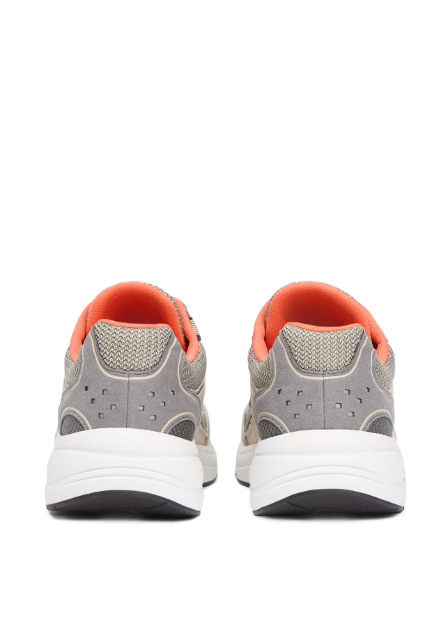 shoes man grey-orange